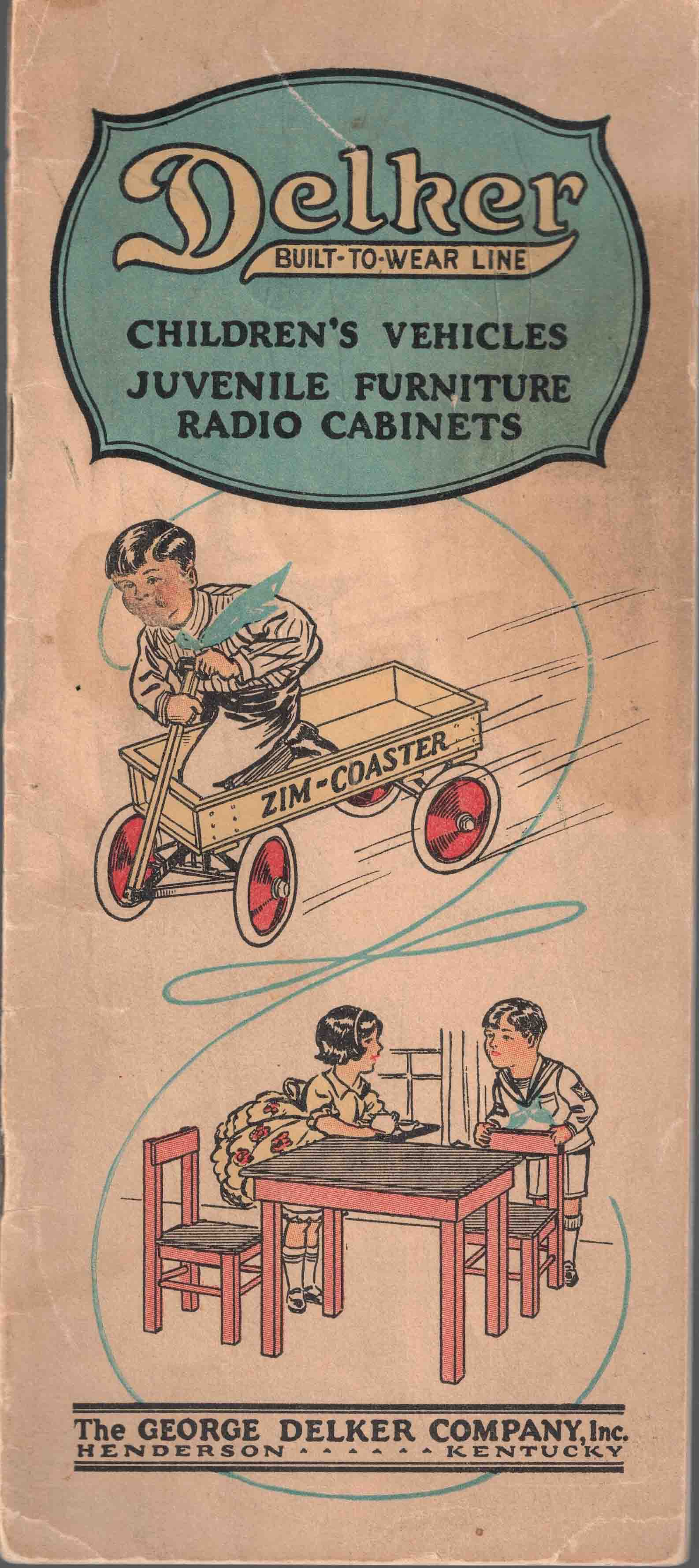 Children's Vehicles, Juvenile Furniture, Radio Cabinets Delker, George, Co., Inc. [ ]