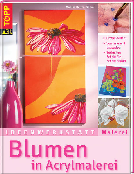 Blumen in Acrylmalerei