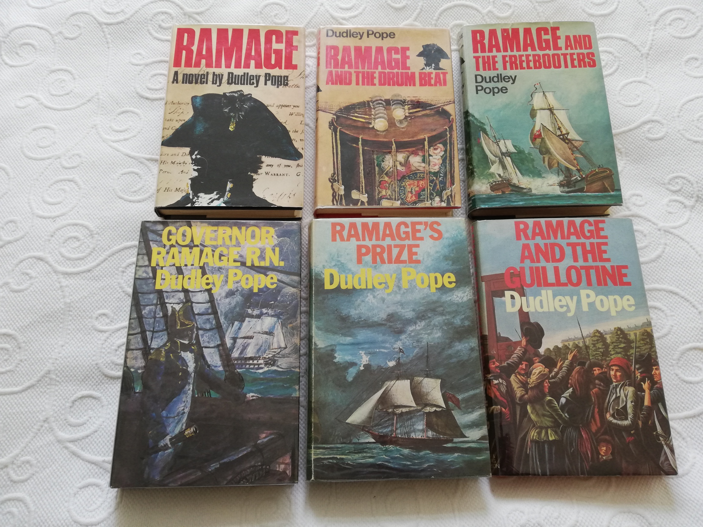 Complete set of all 24 Dudley seafaring novels 18; series 1 (Convoy and Decoy) and series 2 (Buccaneer; Admiral; Galleon; Corsair) Dudley Pope: Near Fine Hardcover 1st Edition | M&B Books