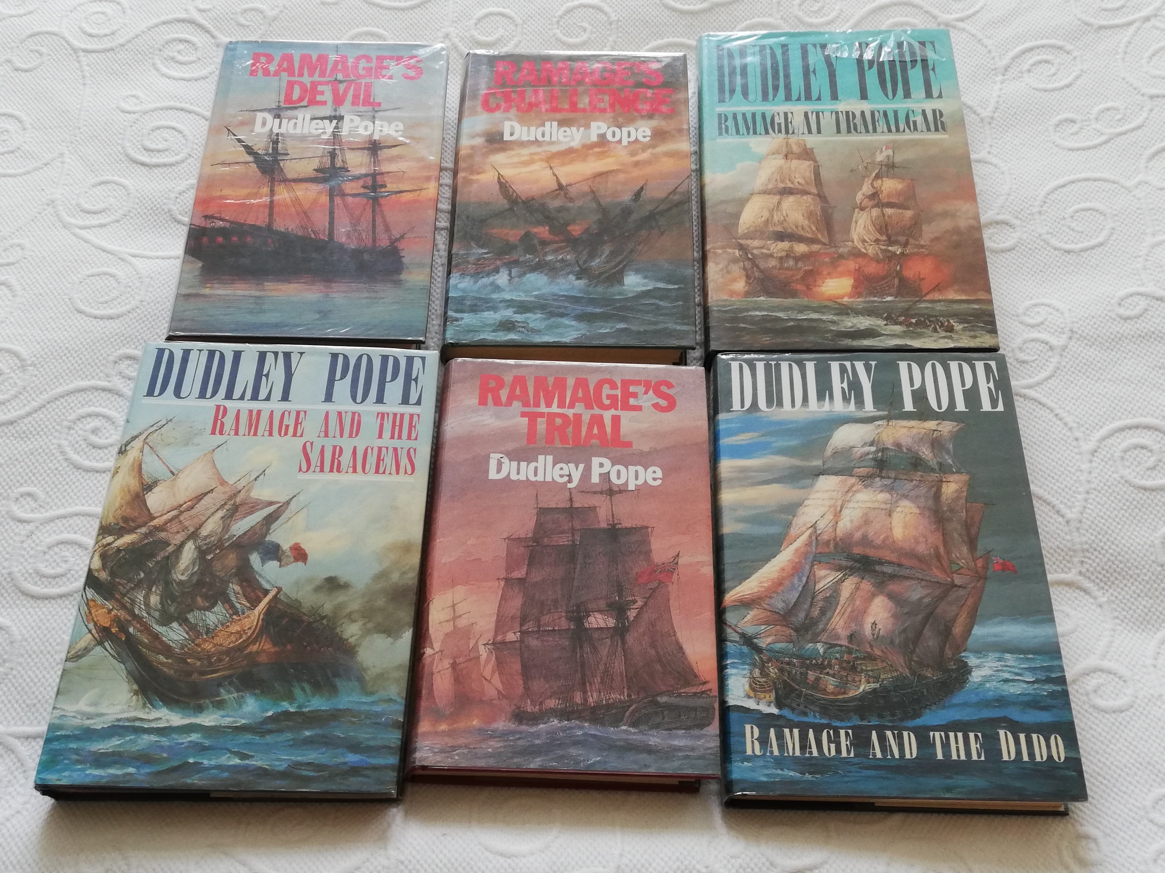Complete set of all 24 Dudley seafaring novels 18; series 1 (Convoy and Decoy) and series 2 (Buccaneer; Admiral; Galleon; Corsair) Dudley Pope: Near Fine Hardcover 1st Edition | M&B Books