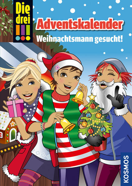 Die drei !!! Der Adventskalender: Weihnachtsmann gesucht! Mit Extra: Geschenkpapier - von Vogel, Maja und Ina Biber