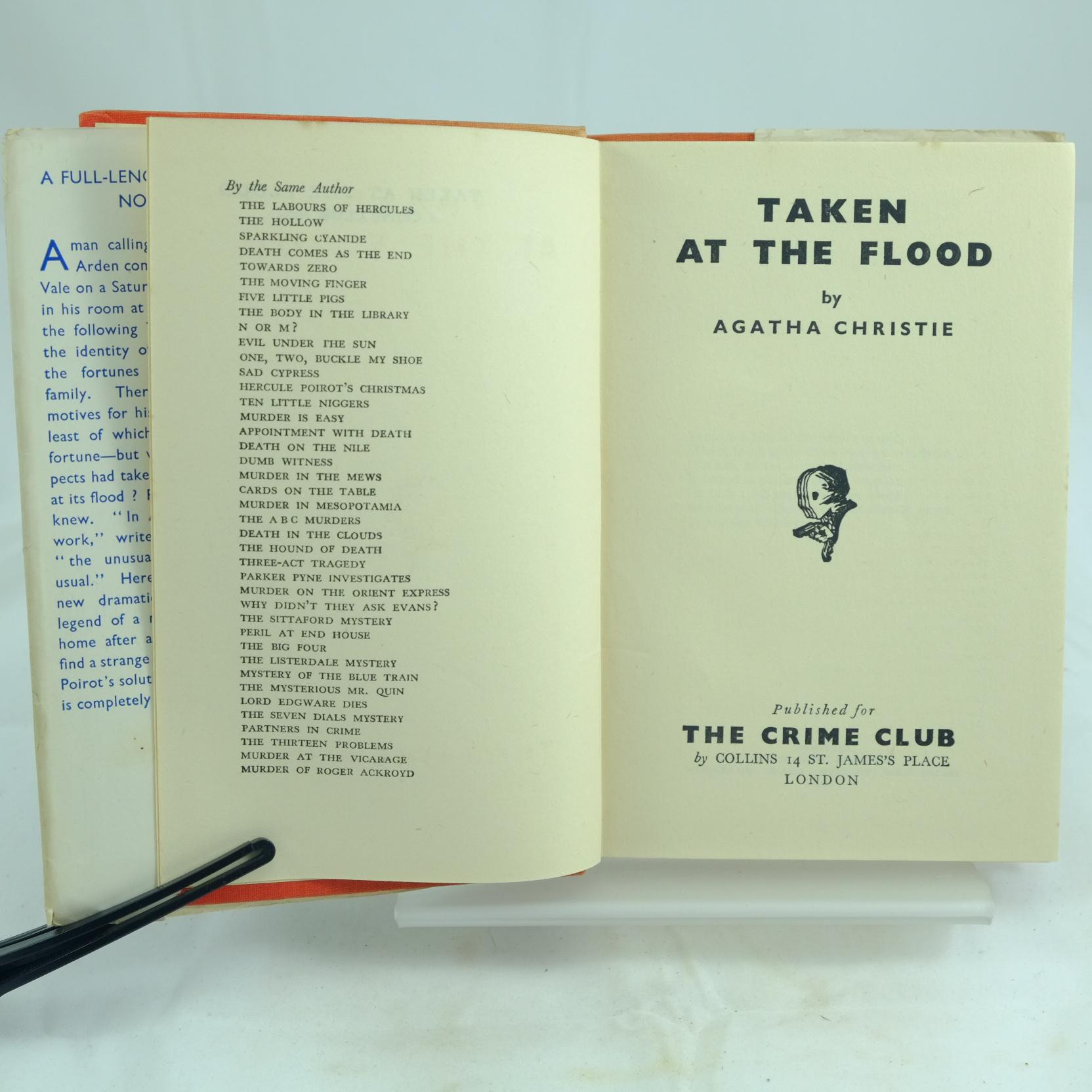 Taken at the Flood by Agatha Christie: Good Hardcover (1948) 1st