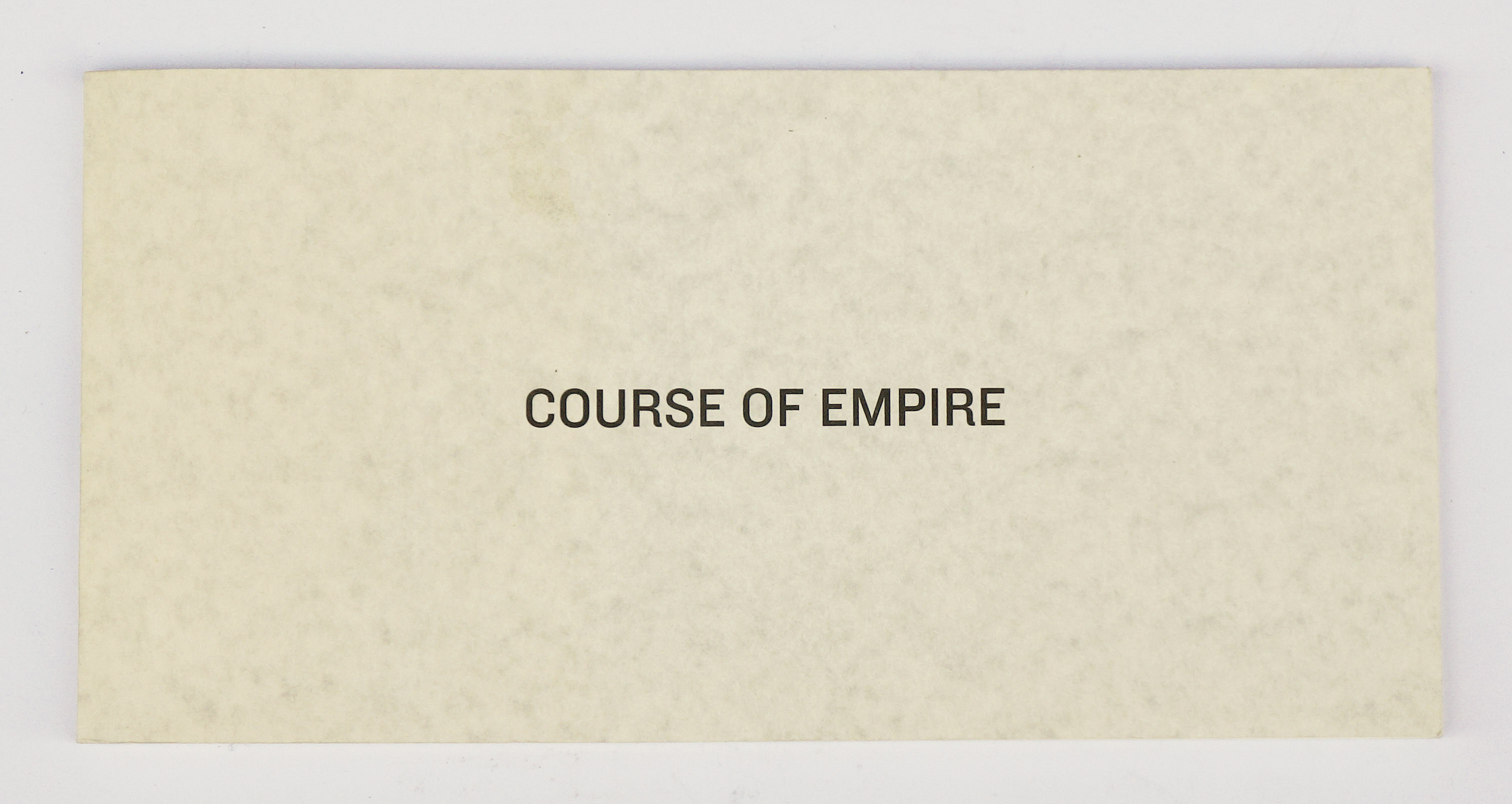 Course of empire. Paintings by Ed Ruscha.