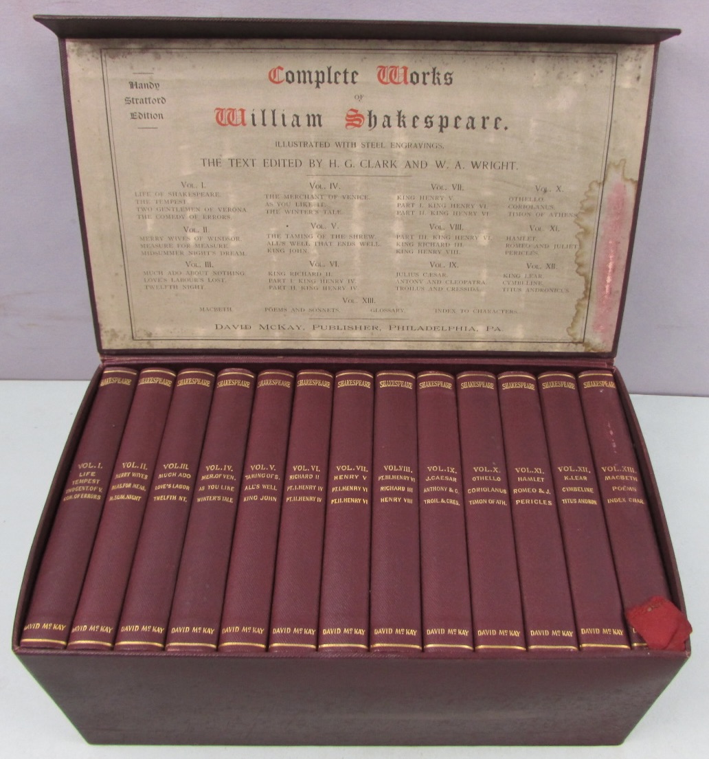 洋書 シェークスピア全集 Pocket Shakspeare 13巻 McKAY