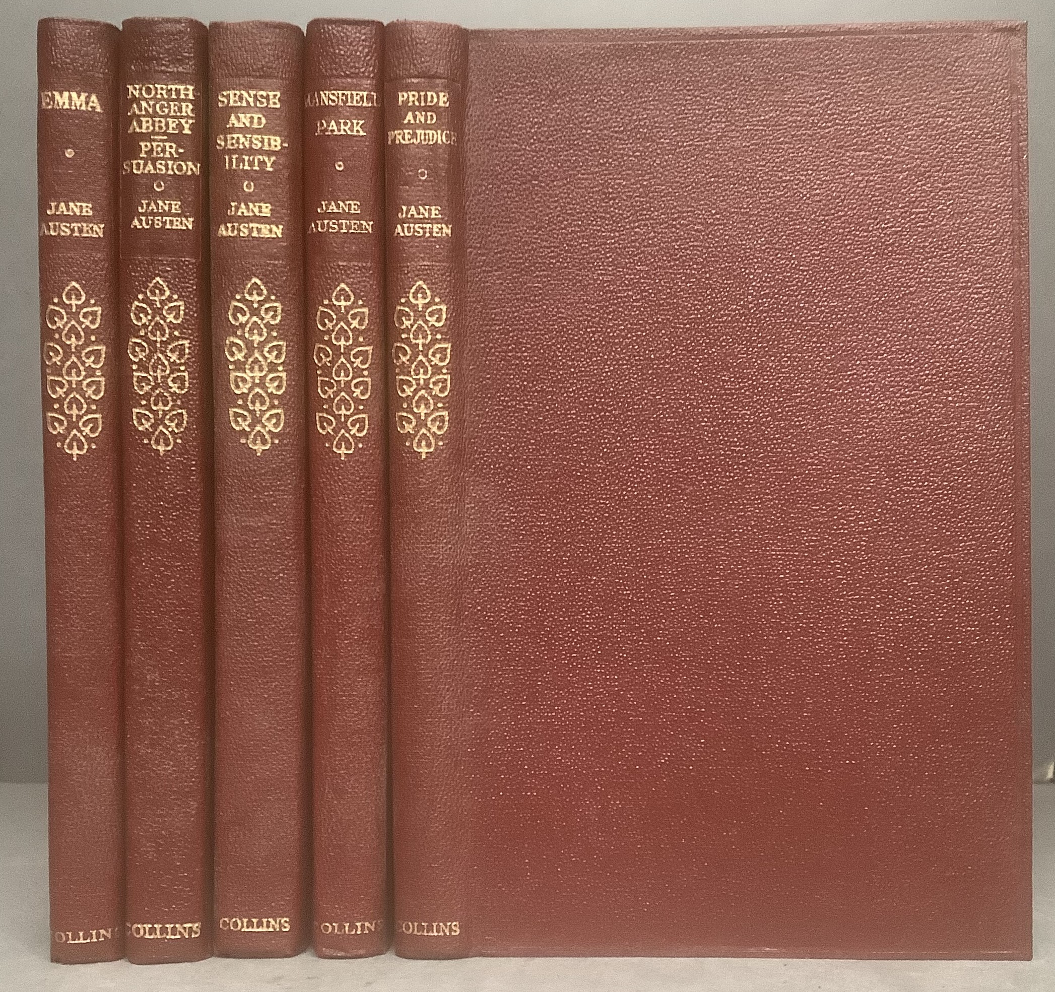 SENSE AND SENSIBILITY, PRIDE AND PREJUDICE, MANSFIELD PARK, EMMA, NORTHANGER ABBEY & PERSUASION (5 VOLUMES) - AUSTEN, Jane