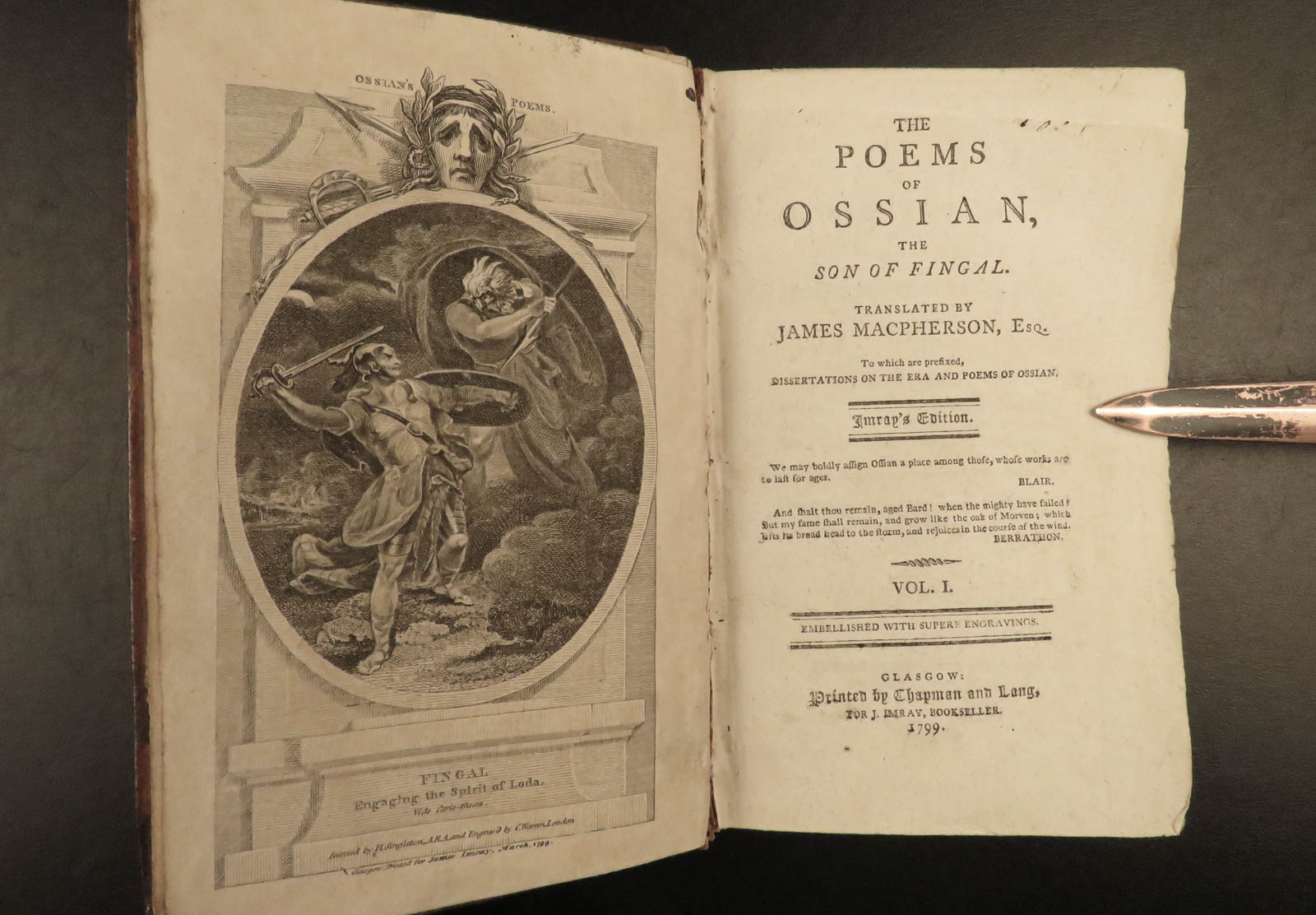 The poems of Ossian, the son of Fingal : to which are