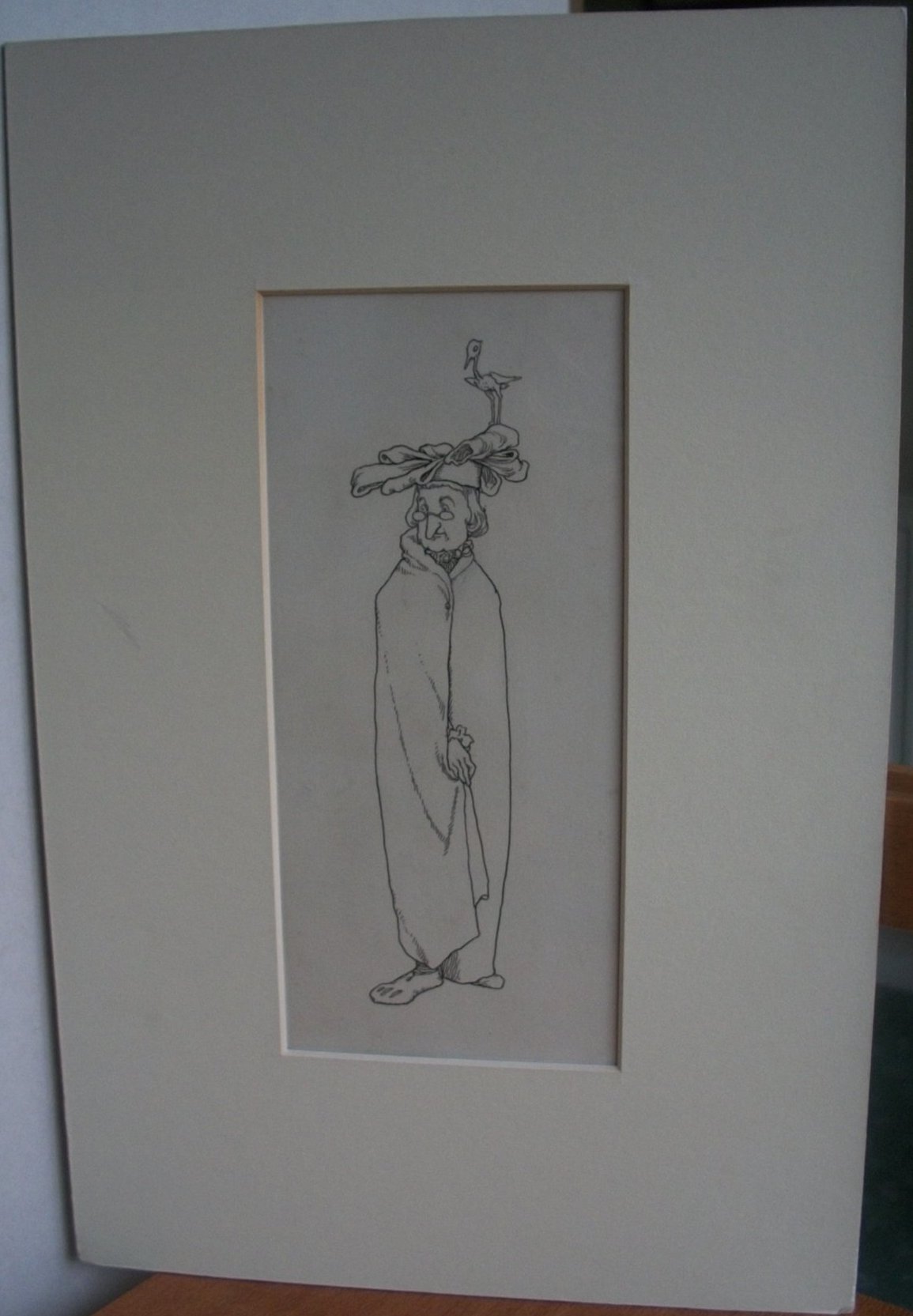 ORIGINAL PEN AND INK DRAWING FOR HANS ANDERSEN'S FAIRY TALES. UNSIGNED