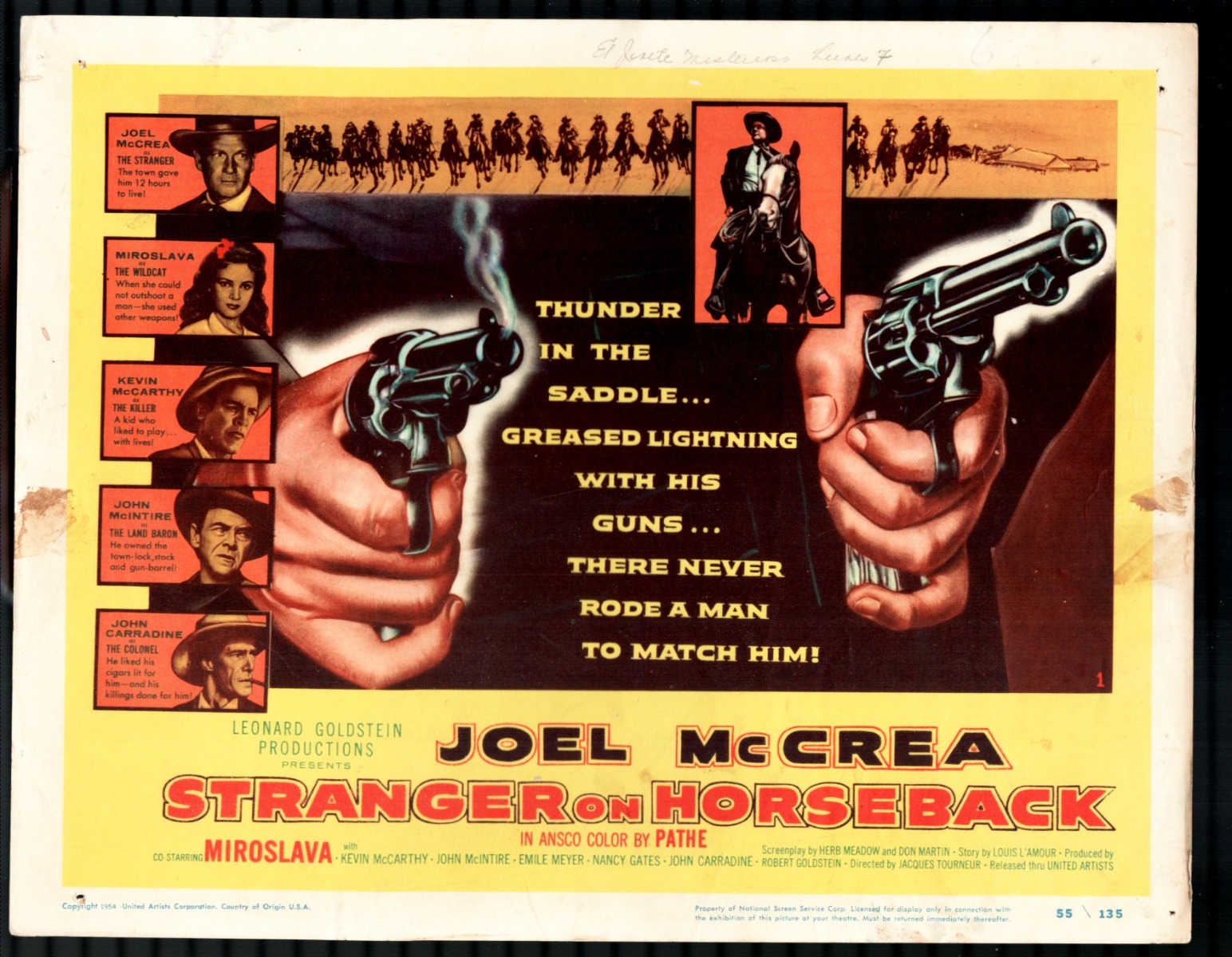1954 movie title lobby card ‘Tennessee Champ’ 1954 movie title lobby card ‘Tennessee Champ’