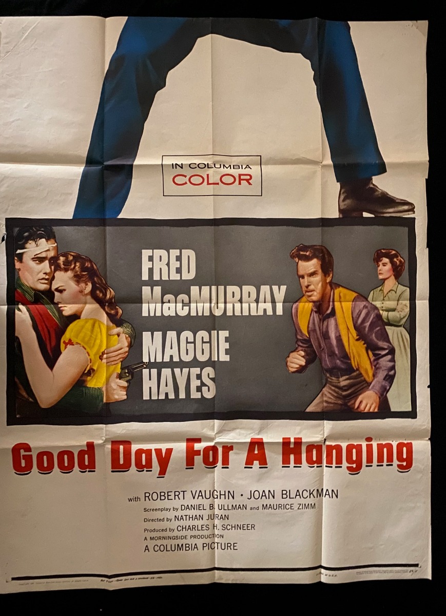 Good Day For A Hanging Original Three Sheet Movie Poster 1959 1959 