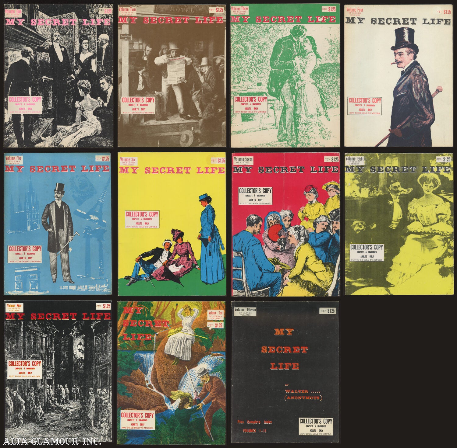MY SECRET LIFE. In Eleven Volumes by Walter (Anonymous): (1967