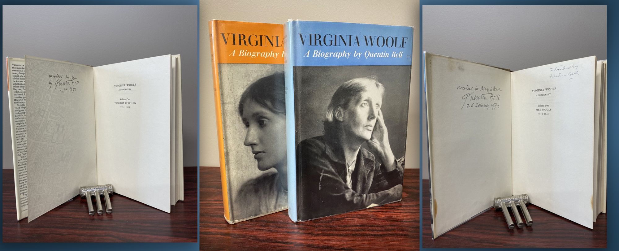 VIRGINIA WOOLF. A BIOGRAPHY. VOL. 1 VIRGINIA STEPHEN 1882 TO -1912 VOL. 2 MRS. WOOLF 1912 TO 1941 - (Woolf, Virginia) Bell, Quentin