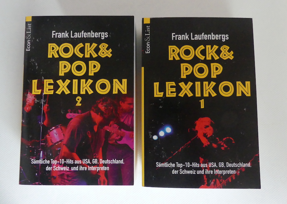 Frank Laufenbergs Rock- und Pop-Lexikon. 2 Bände. Sämtliche Top-10-Hits aus USA, GB, Deutschland, der Schweiz und ihre Interpreten. - Laufenberg, Frank und Ingrid Laufenberg
