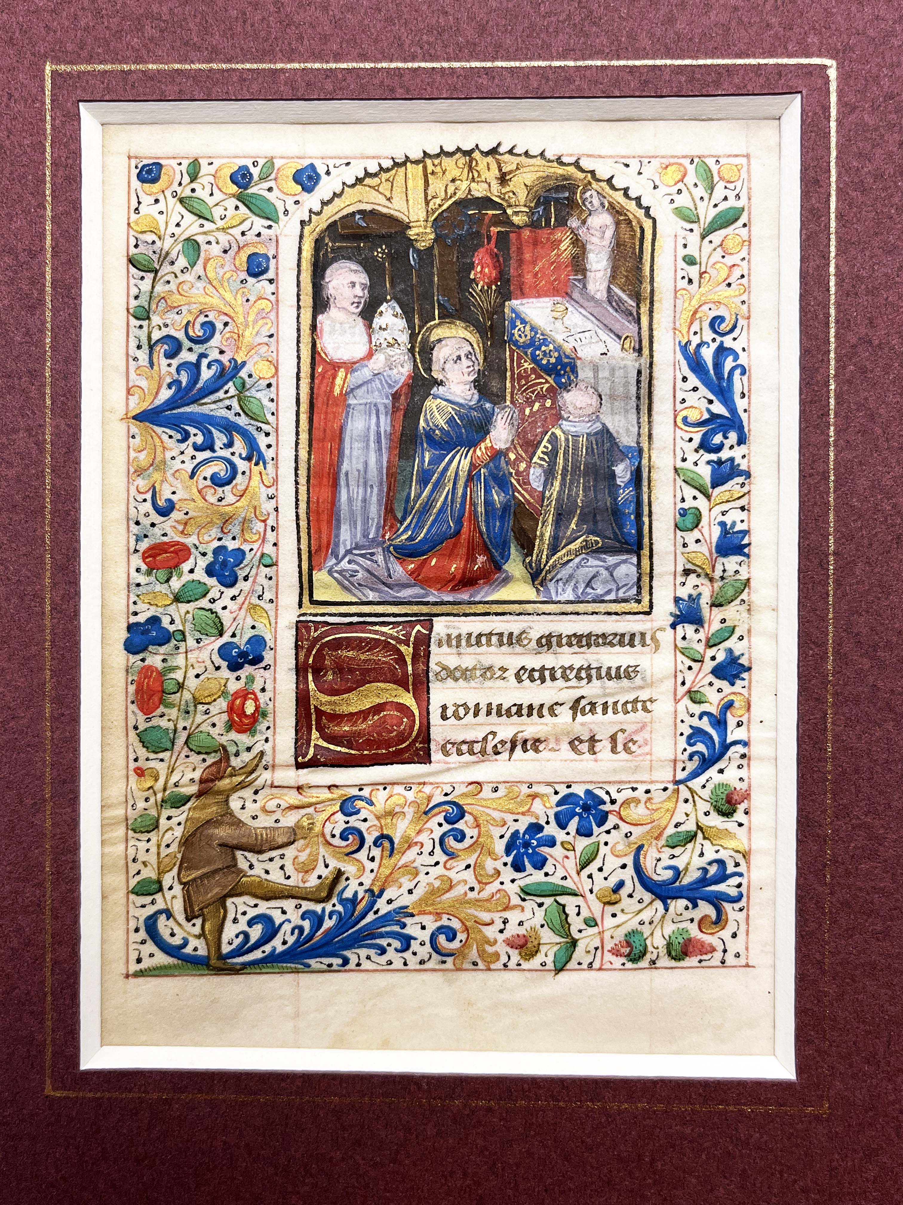 Illuminated Manuscript Miniature Depicting The Mass Of St Gregory By illuminated-manuscript-miniature-depicting-the-mass-of-st-gregory-by
