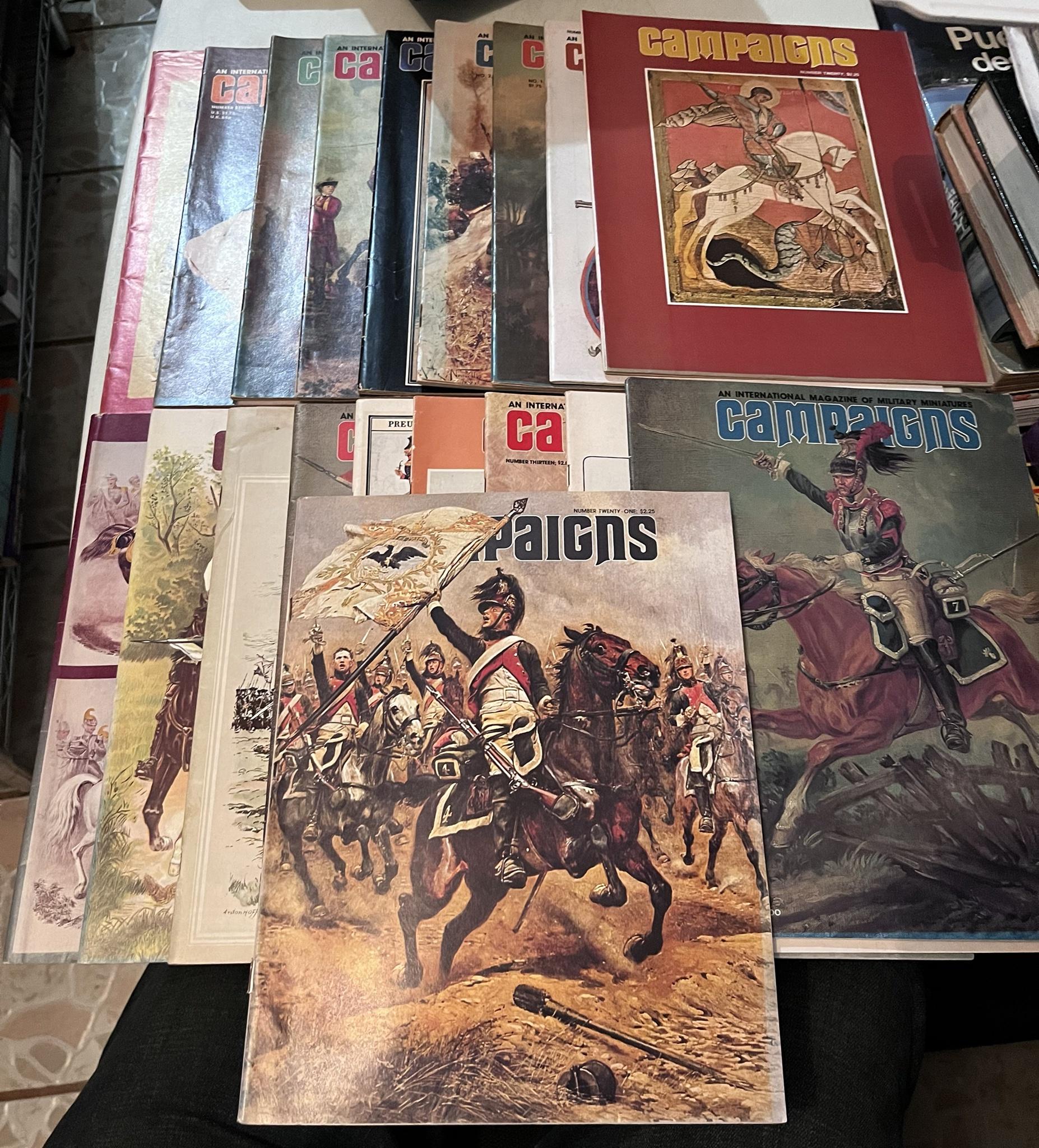 Campaigns an international Magazine of Military Miniatures Lot of 19 Donald Burgess Editor [Good] [Softcover]