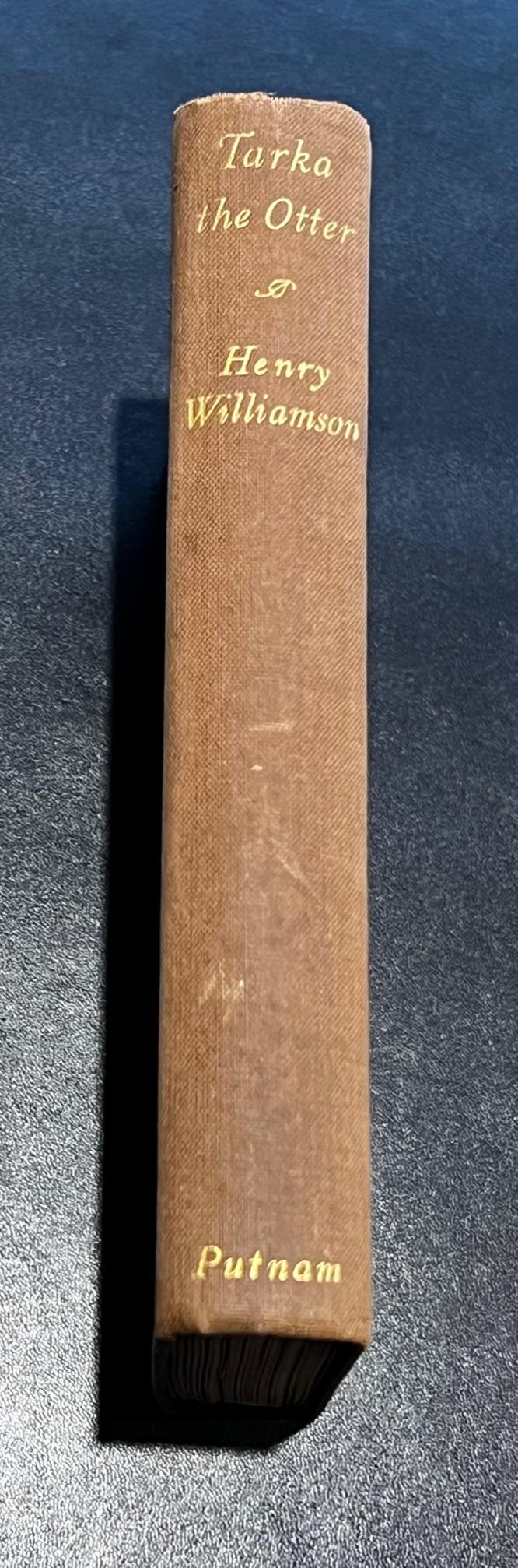 Tarka The Otter by Williamson, Henry: Near Fine Hardcover (1927) 1st