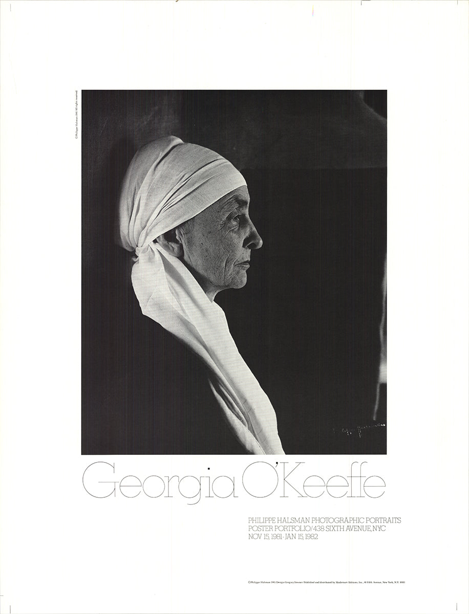 PHILIPPE HALSMAN Georgian O\'Keeffe, 1981 by Halsman, Philippe: (1981)  Unsigned Art / Print / Poster | Art Wise