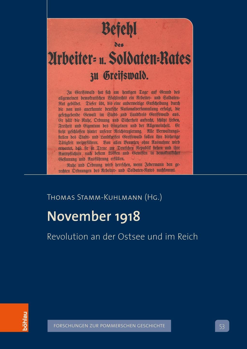 November 1918 - Stamm-Kuhlmann, Thomas