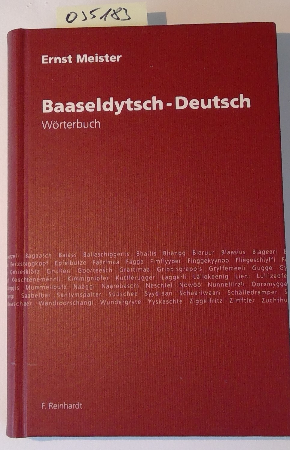 Baaseldytsch-Deutsch: Wörterbuch - Meister, Ernst