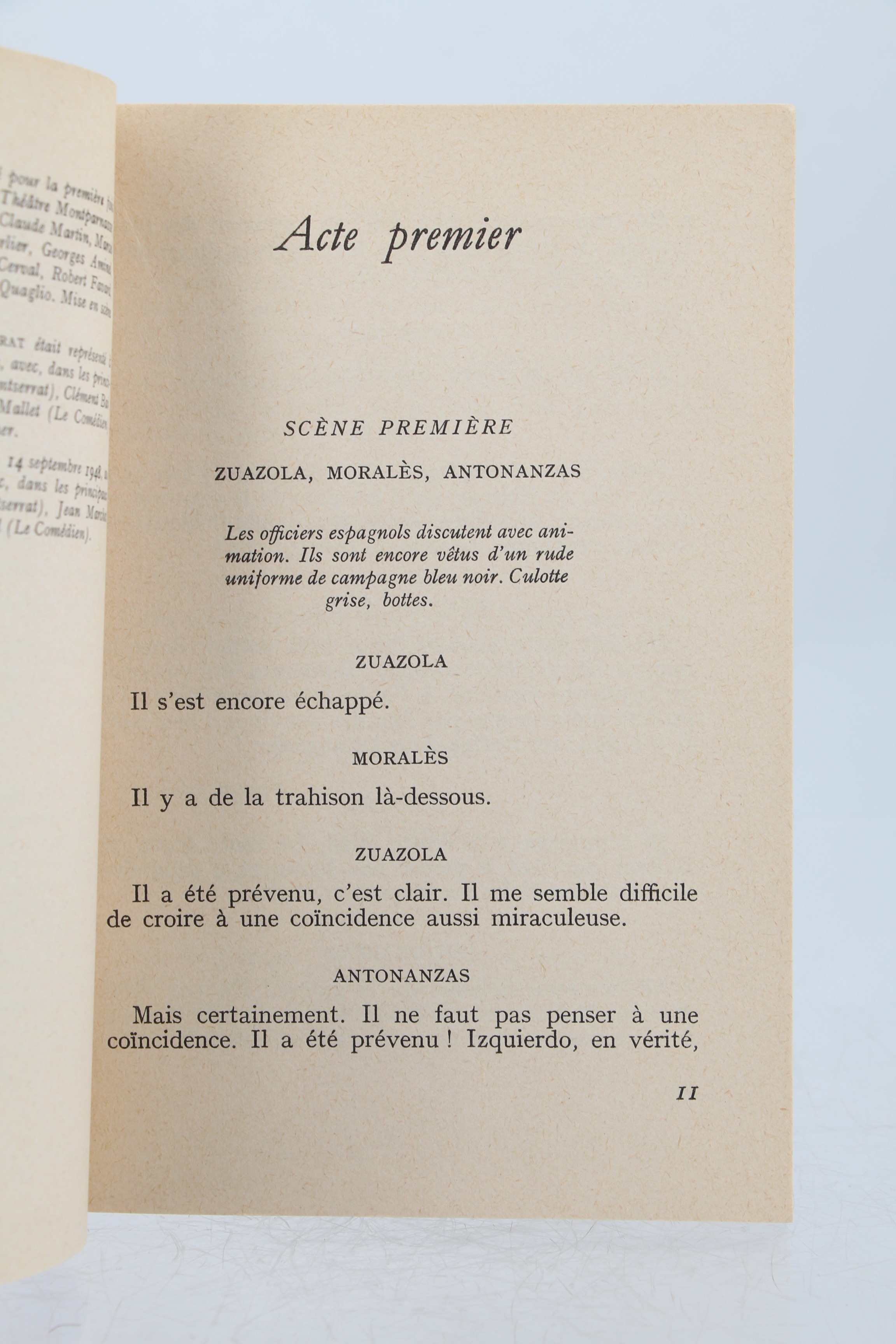 EMMANUEL ROBLES MONTSERRAT 1954 Illustré ENVOI Signé THEATRE