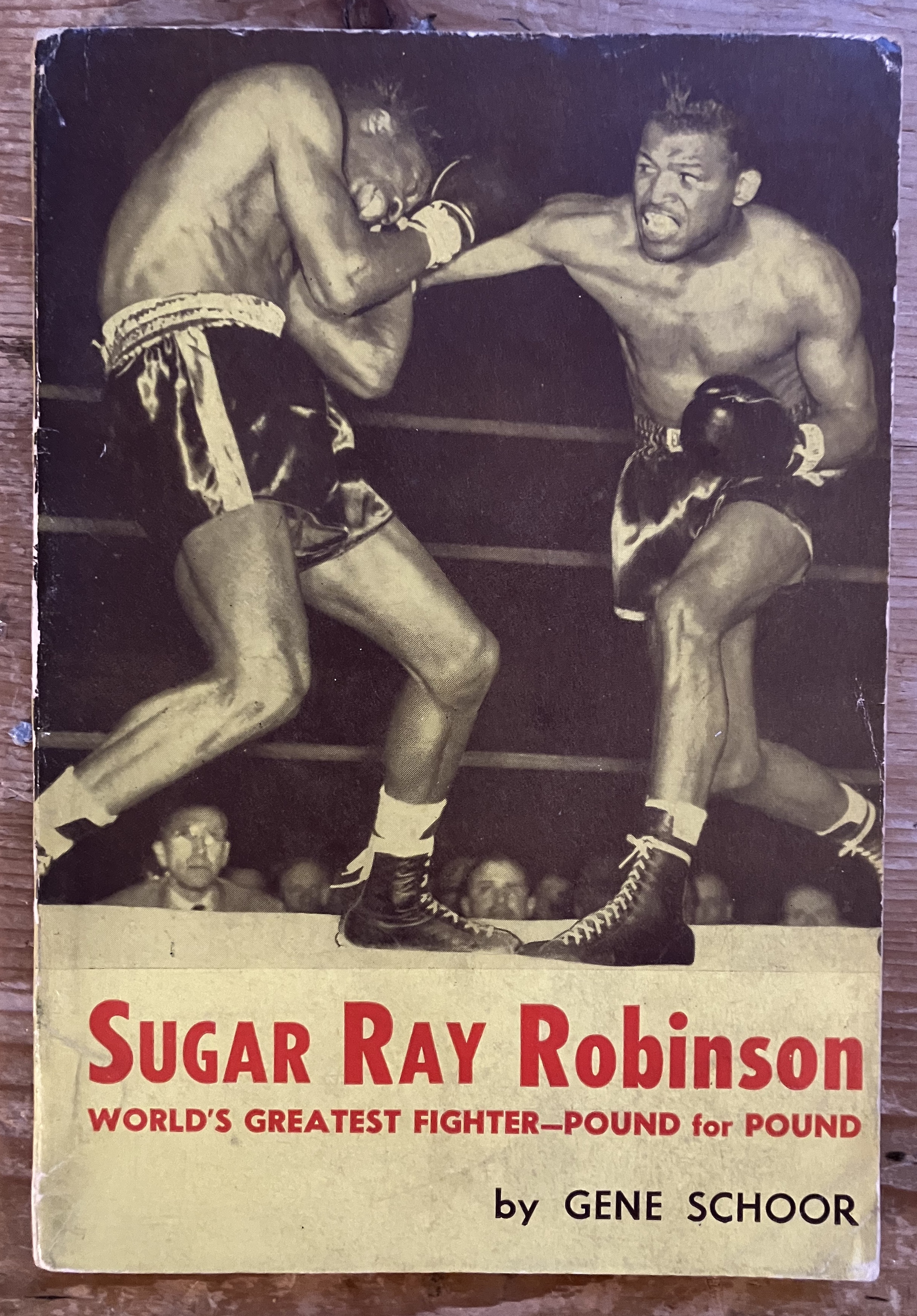 Edition　Pound　Sugar　Soft　1st　Greatest　Ray　(1951)　Schoor,　Gene:　cover　Robinson.　Good　World's　Fighter　Very　by　Pound　for　Pastsport
