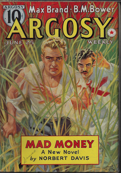 ARGOSY Weekly: June 25, 1938 Argosy (Norbert Davis; C. F. Kearns; Charles T. Jackson; Charles A. Crawford; Stookie Allen; Richard Sale; B. M. Bower;