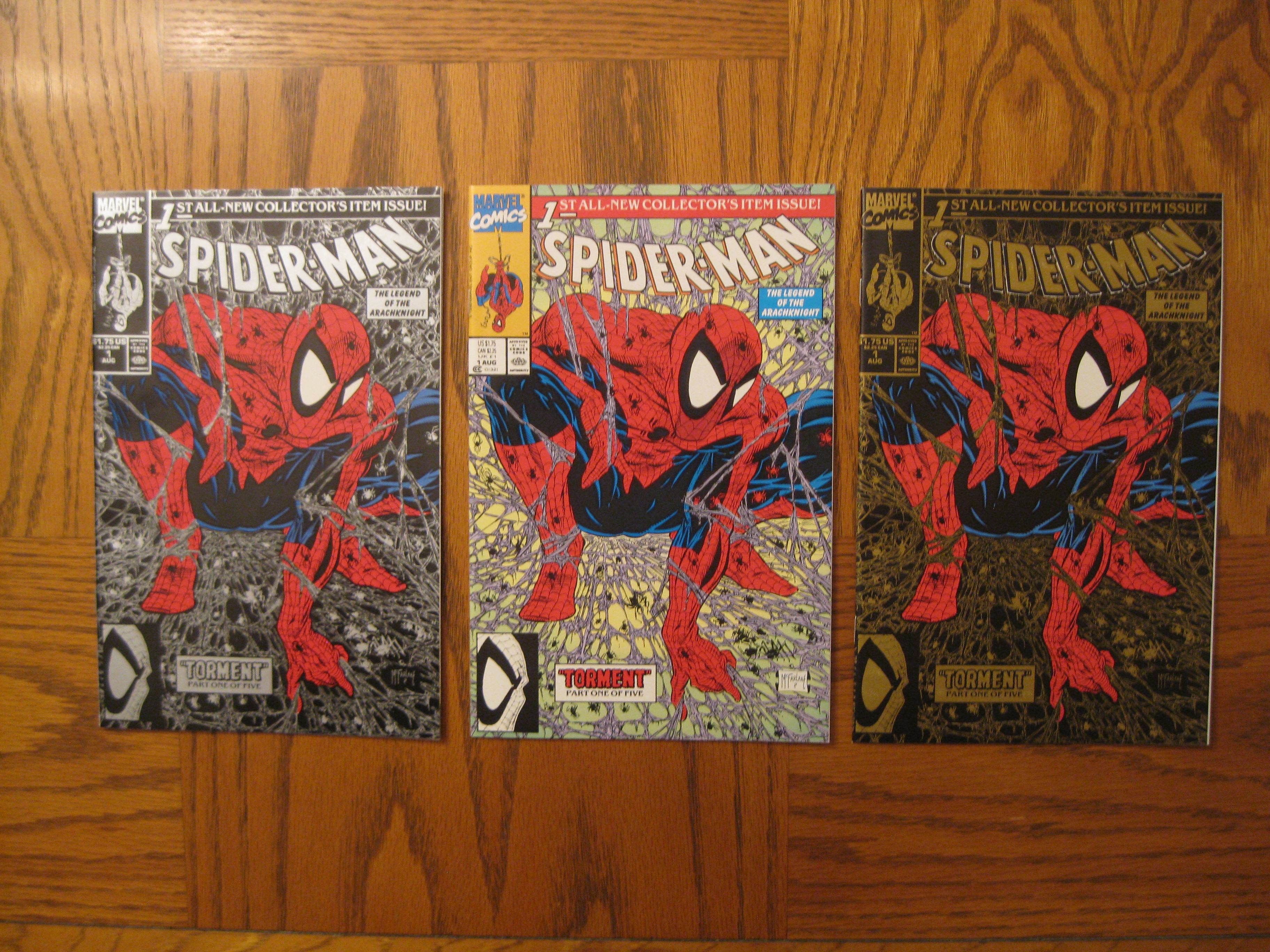 Marvel Spider-Man (1990) Comic Run: #1 Silver Edition Direct Sale