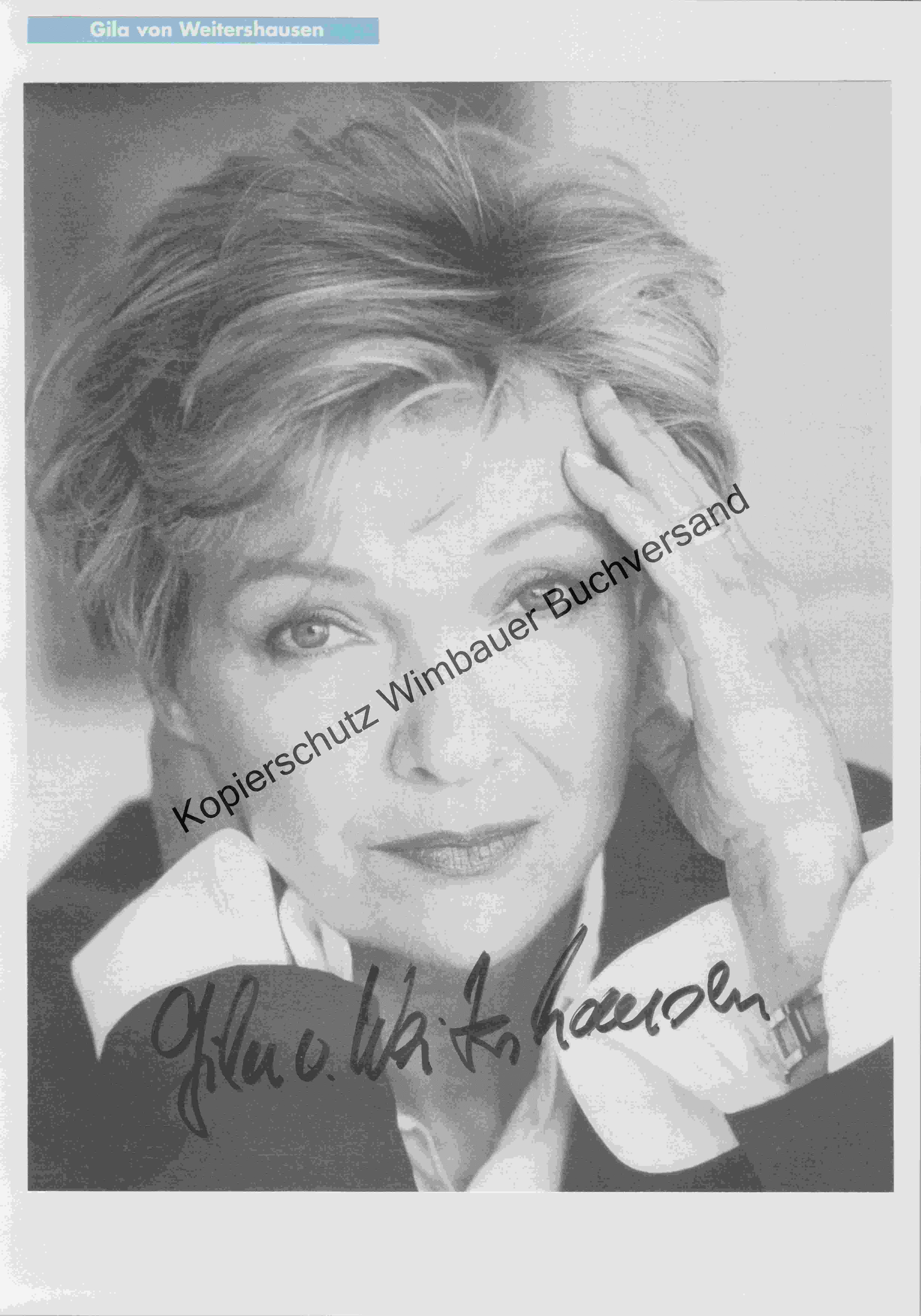 Original Autogramm Gila von Weitershausen /// Autograph signiert signed ...