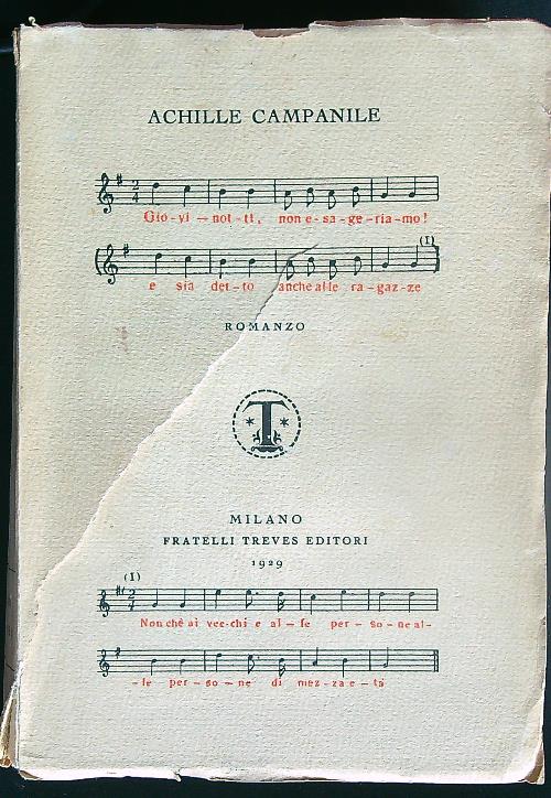 Giovinotti non esageriamo by Campanile Achille Buone 1929