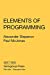 Elements of Programming Paperback - Stepanov, Alexander