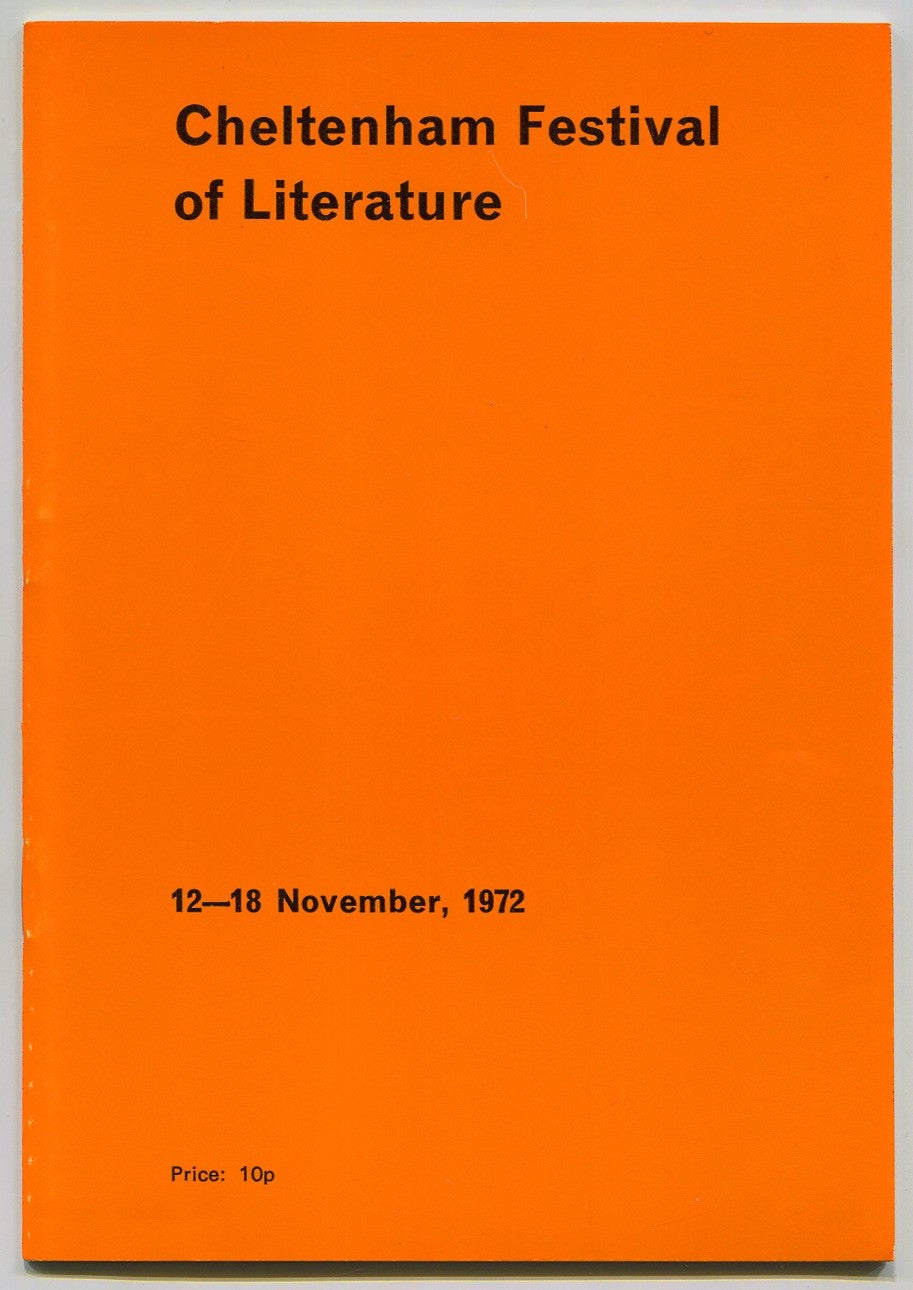 [Program] Cheltenham Festival of Literature Promoted by the
