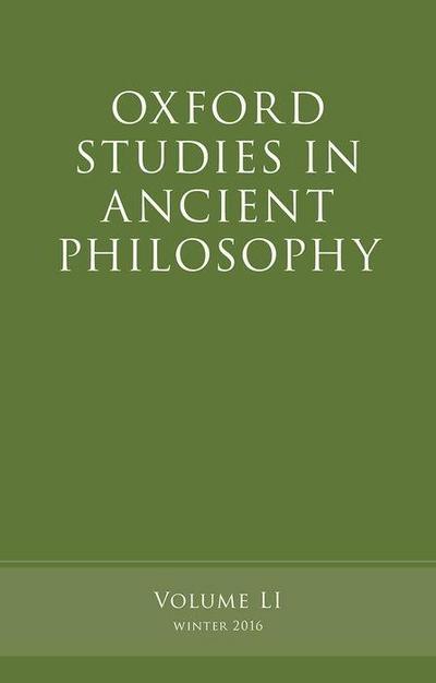 Oxford Studies in Ancient Philosophy, Volume 51 - Victor Caston