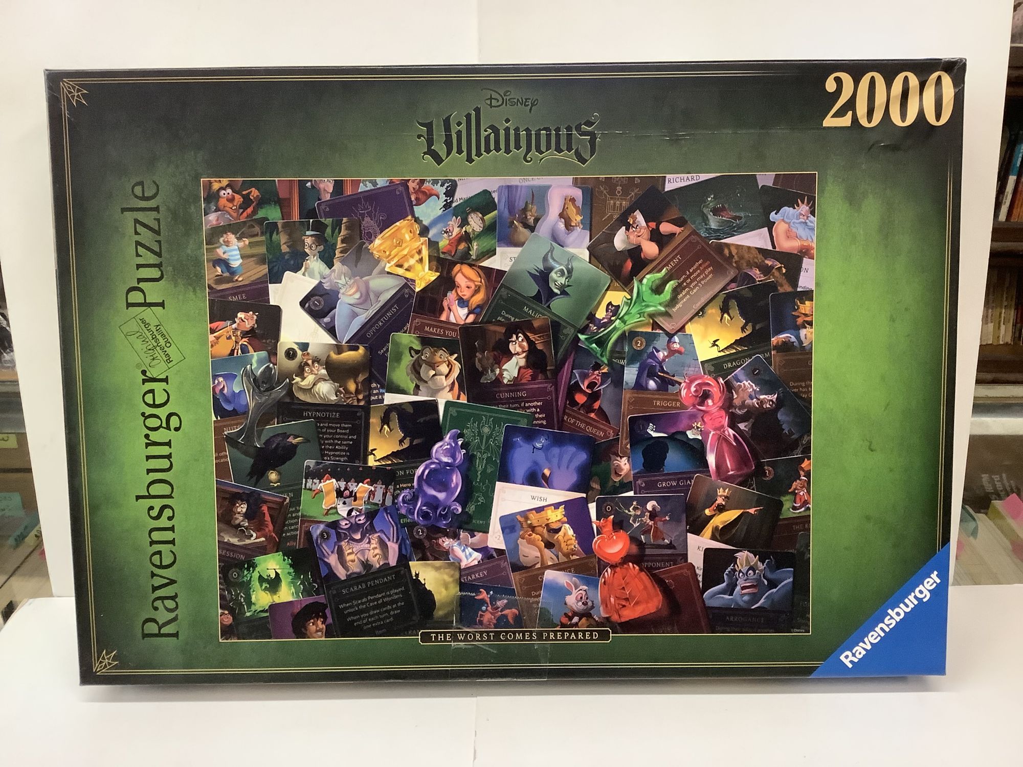 Disney Villainous Ravensburger 2000-Piece Jigsaw Puzzle, No. 165063 [Very Good]