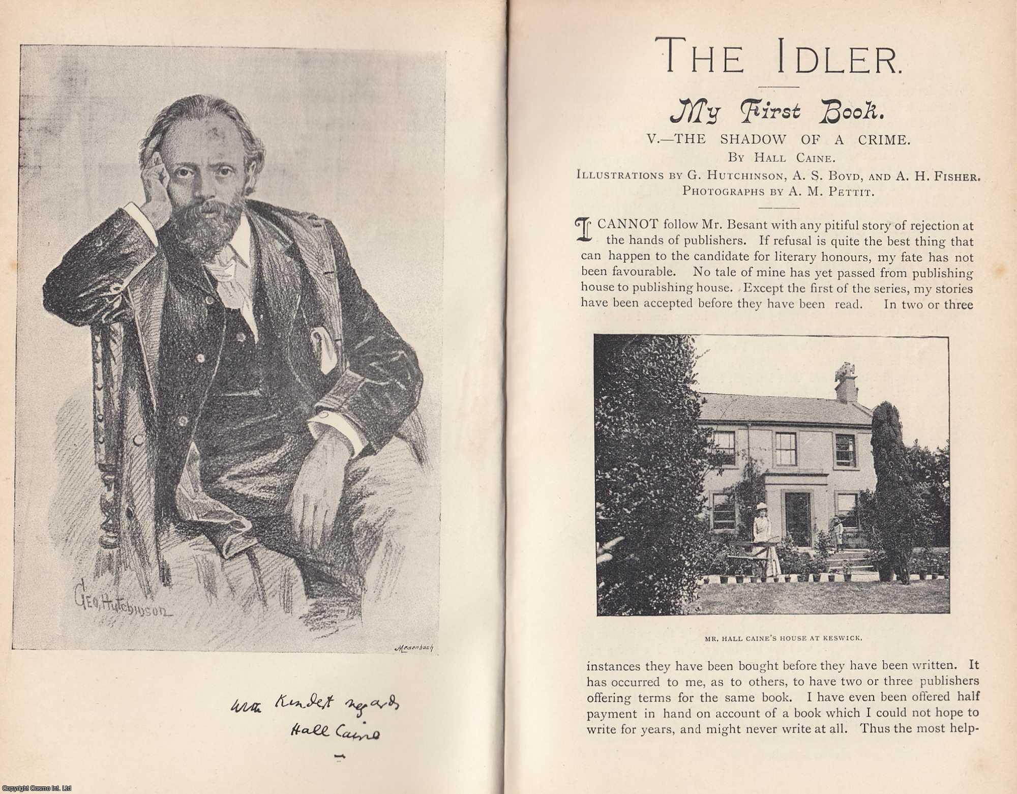 Hall Caine My First Book, The Shadow of a Crime. An original article