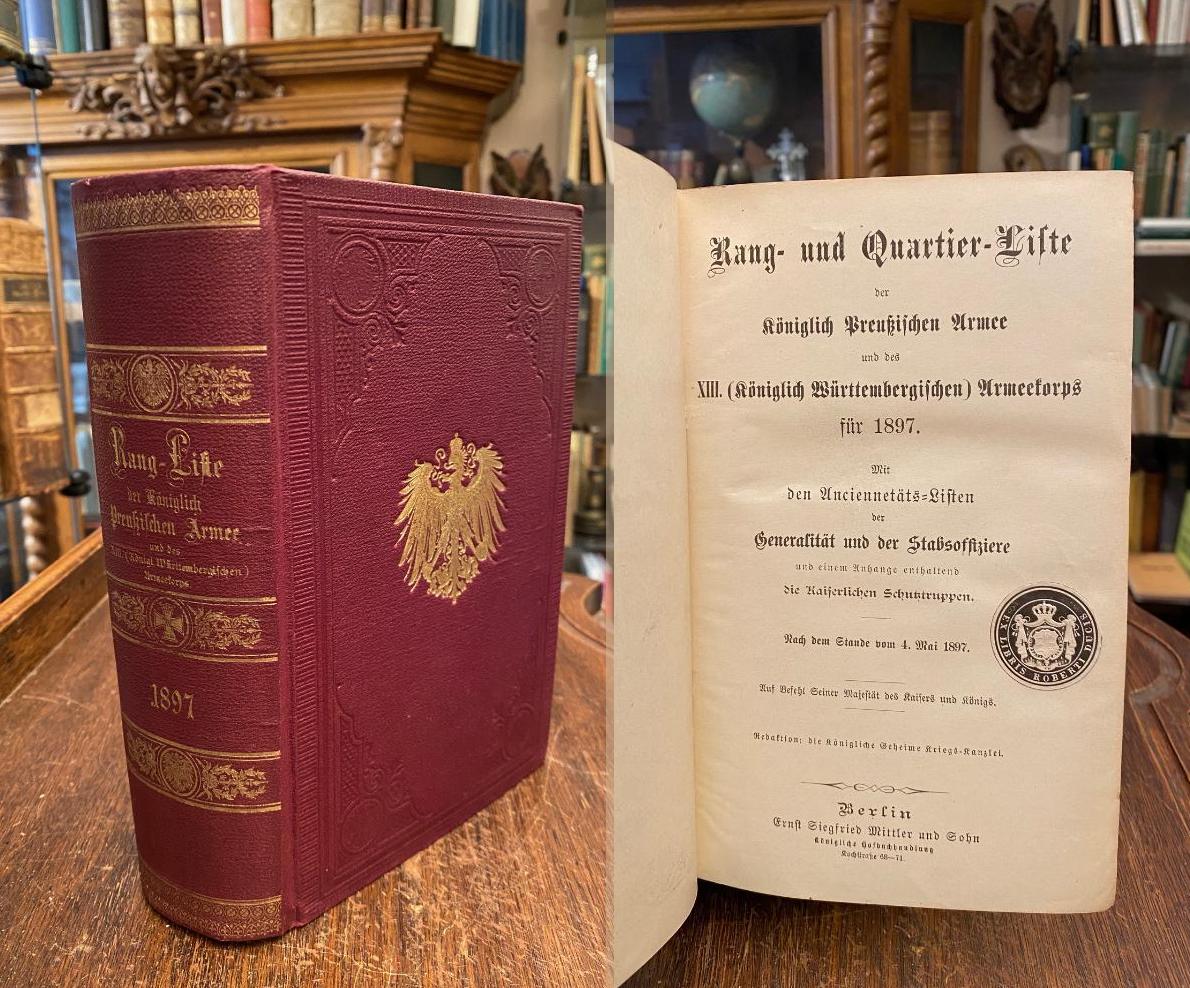 Rang und QuartierListe der Königlich Preußischen Armee und des XIII