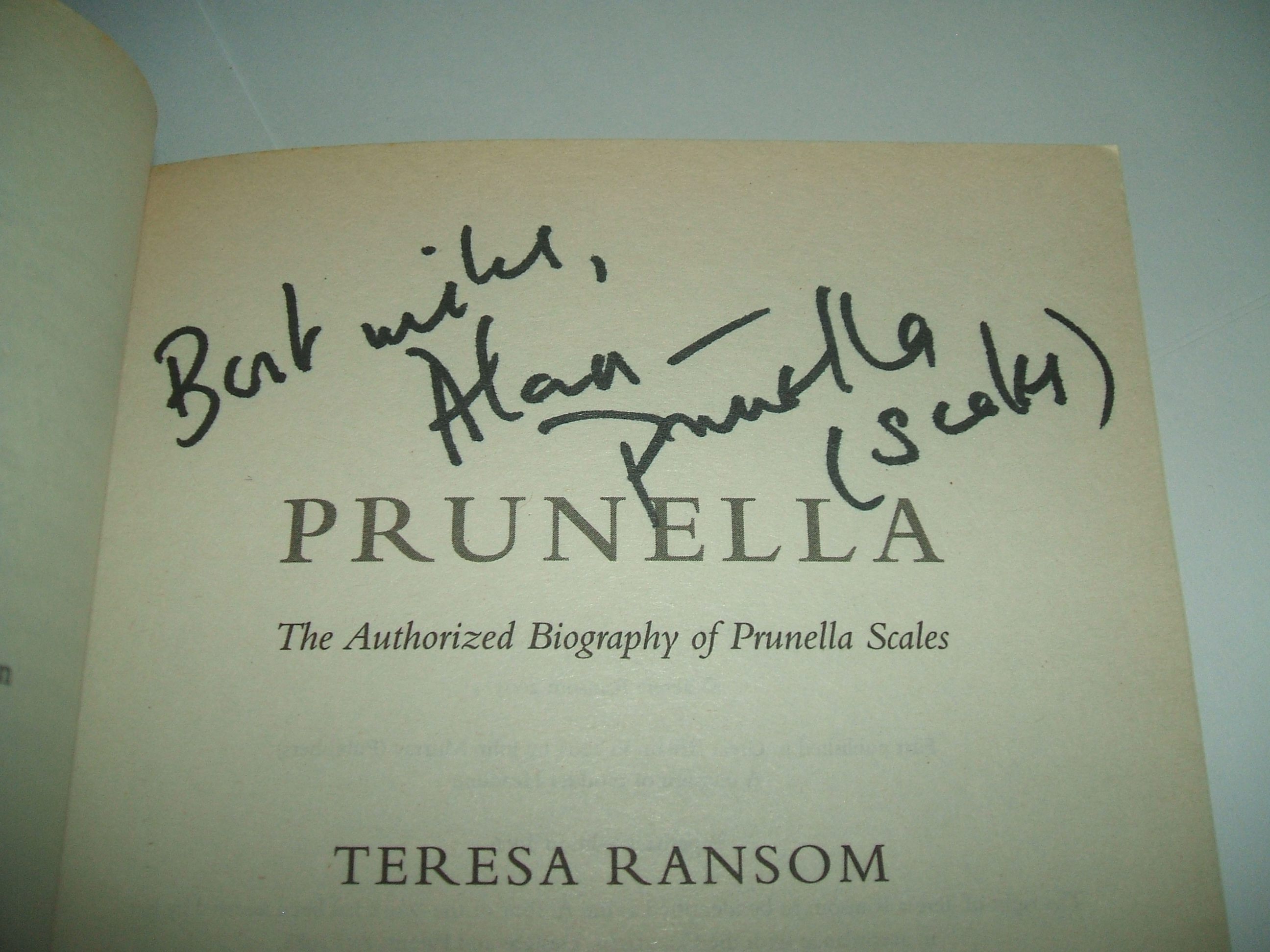 Prunella by Ransom, Teresa: Very Good Soft cover (2006) 1st Edition ...