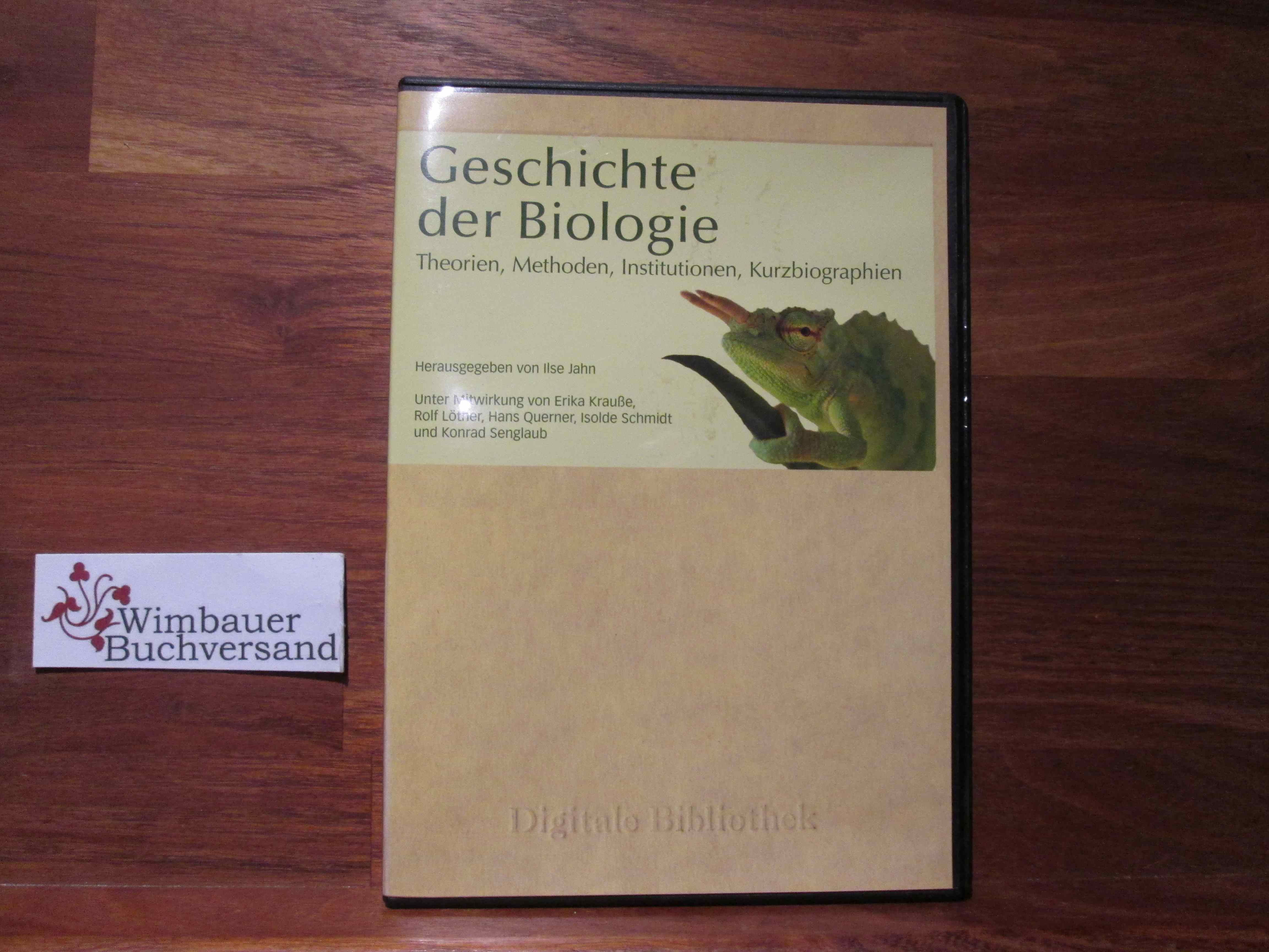 Geschichte der Biologie - Jahn, Ilse