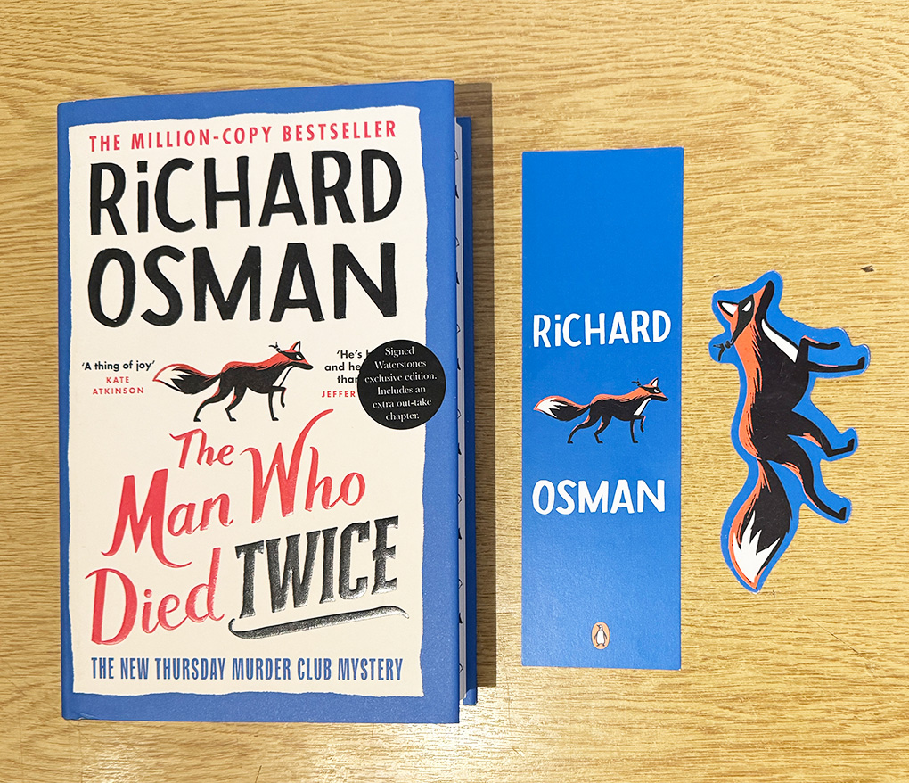 The Man Who Did Twice Signed UK Hardcover. Brand New Waterstones Exclusive Edition. Complete with Book promotion Sheet, Matching Bookmark and rare Se