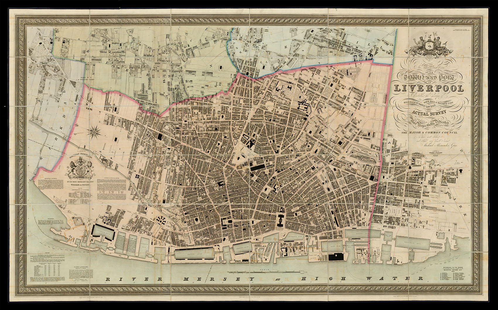[Lancashire] This Trigonometrical Plan of the Town and Port of ...