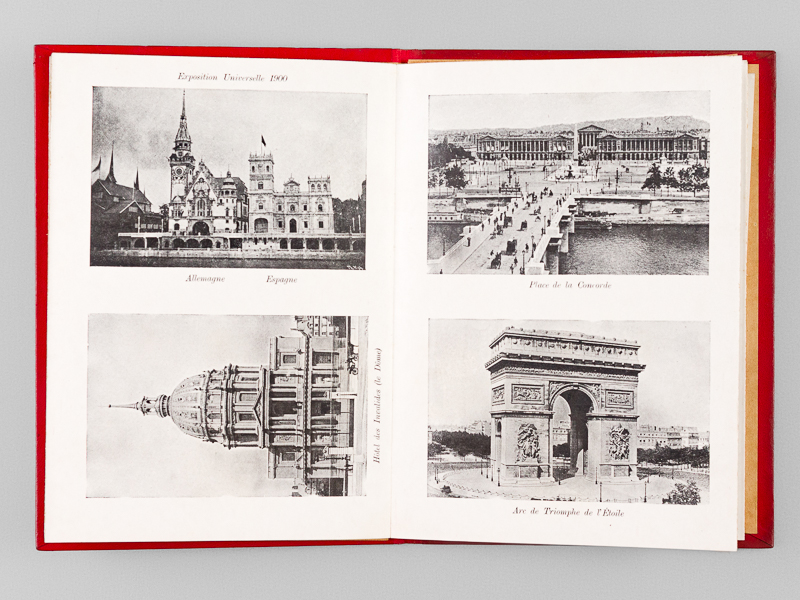 [ Lot de 3 albums souvenirs de l'Exposition Universelle de 1900 ] Album photographique