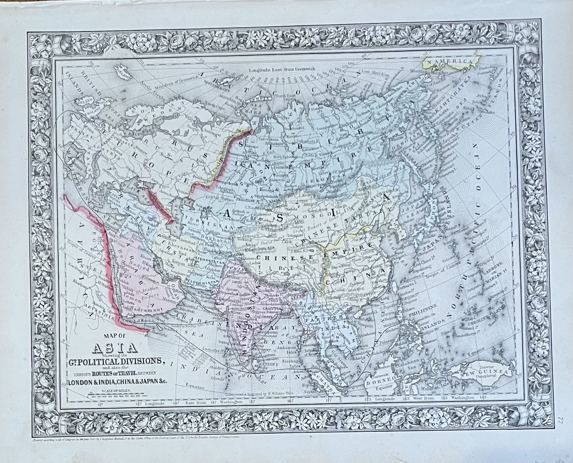 Map of Asia showing its Geopolitical Divisions and also the various ...