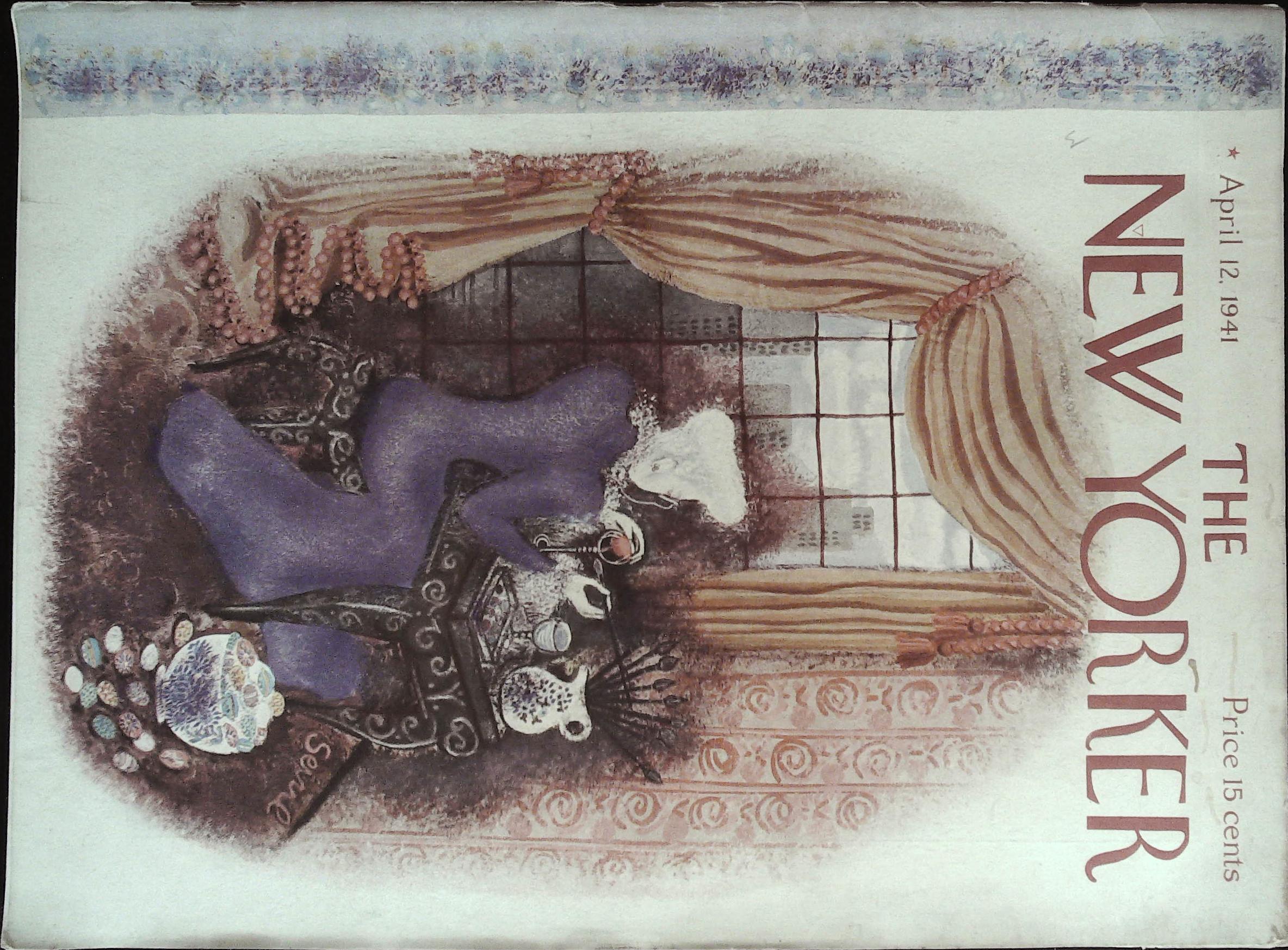 The New Yorker Magazine April 12, 1941 Servil Cover: (1941) 1st Edition ...