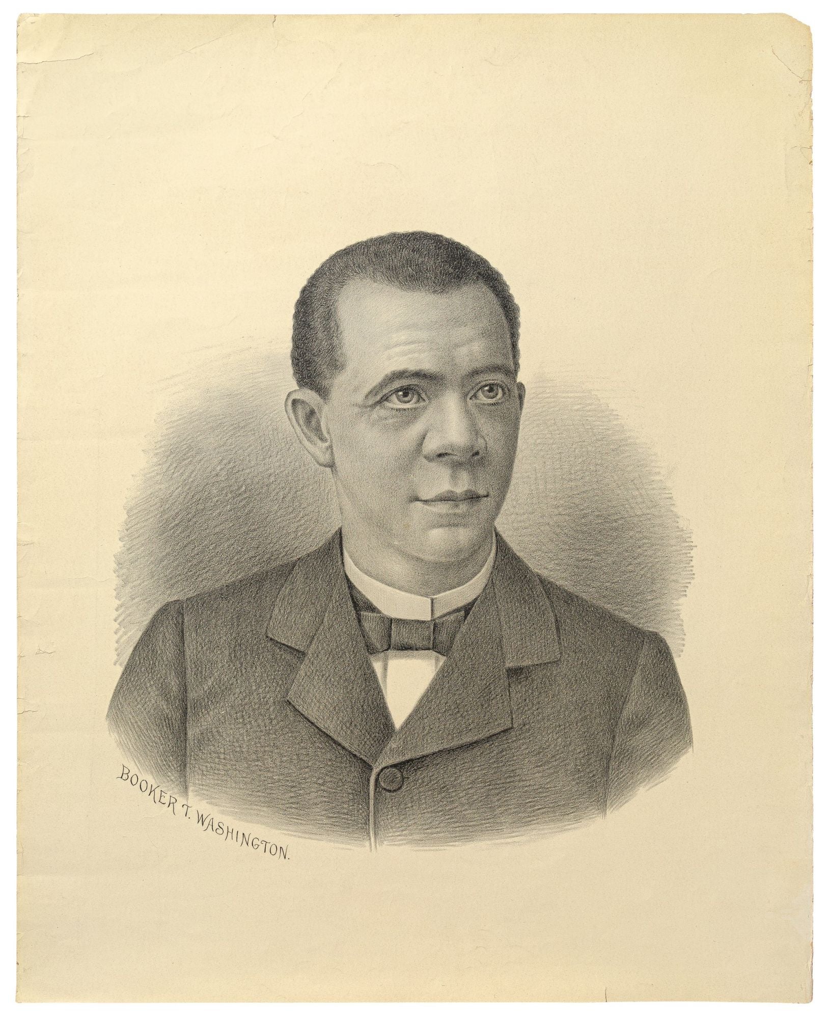 [Large Lithographed Portrait] Booker T. Washington by (WASHINGTON, Booker T.) Near Fine