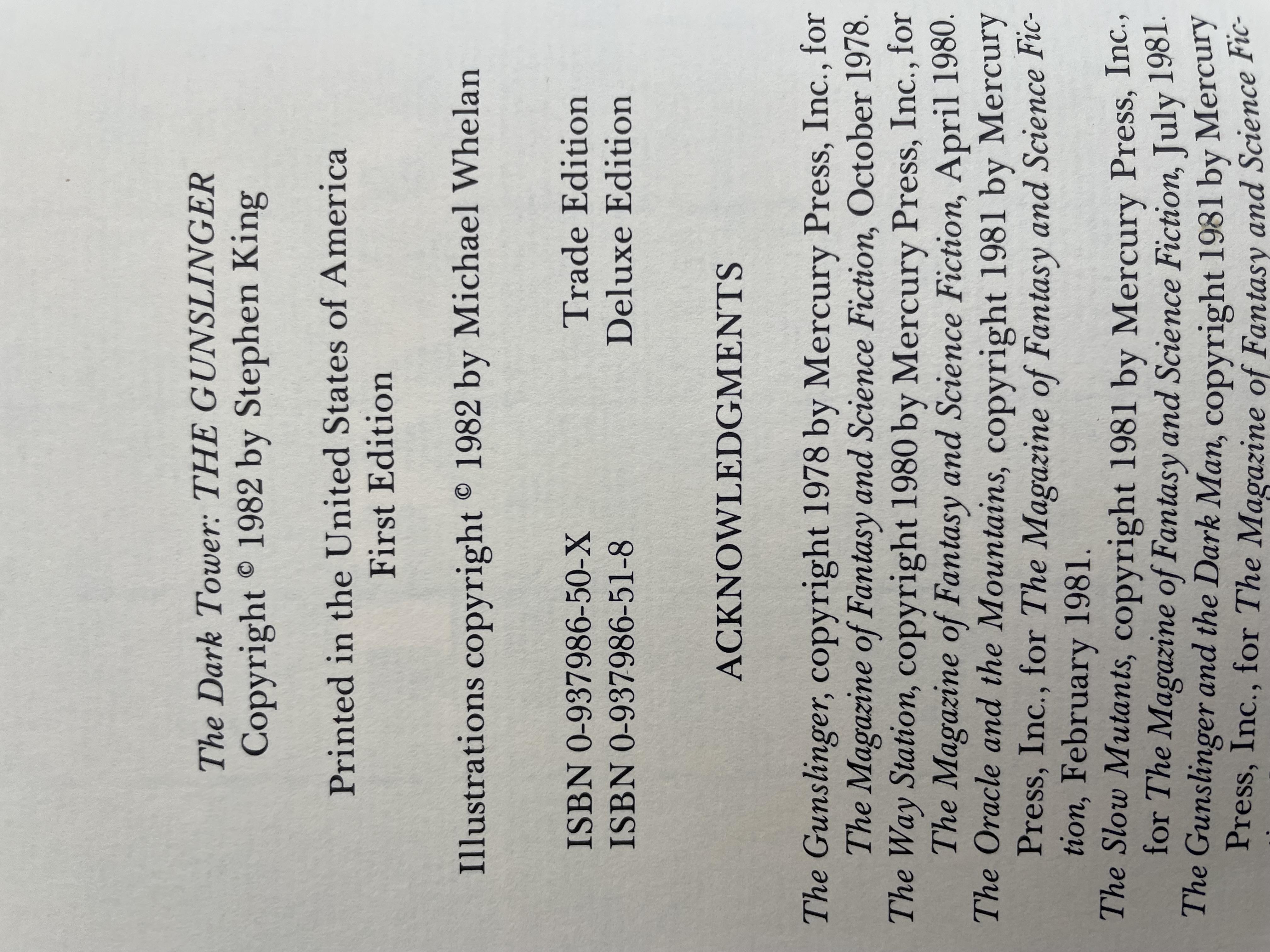 The Dark Tower: The Gunslinger by King, Stephen: (1982) | John Atkinson