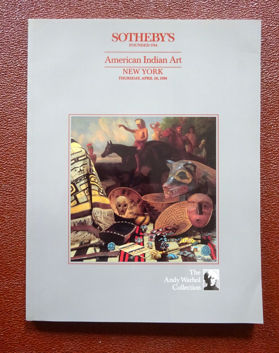 The ANDY WARHOL COLLECTION, Vol IV. American Indian Art. 28