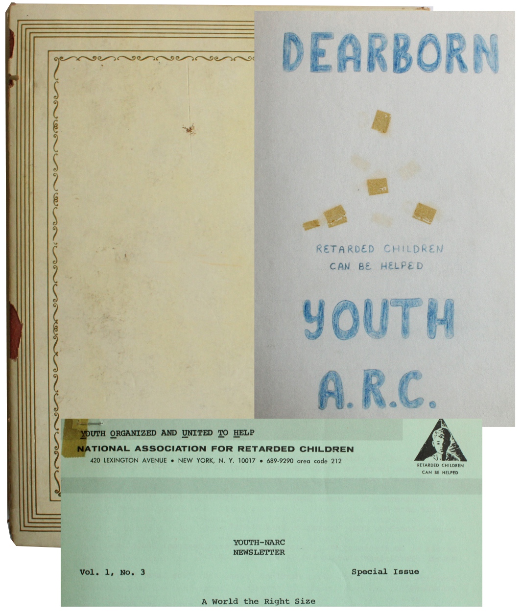 [Scrapbook and Photograph Album of the Youth-Dearborn Association for Retarded Children] [Good] [Hardcover]