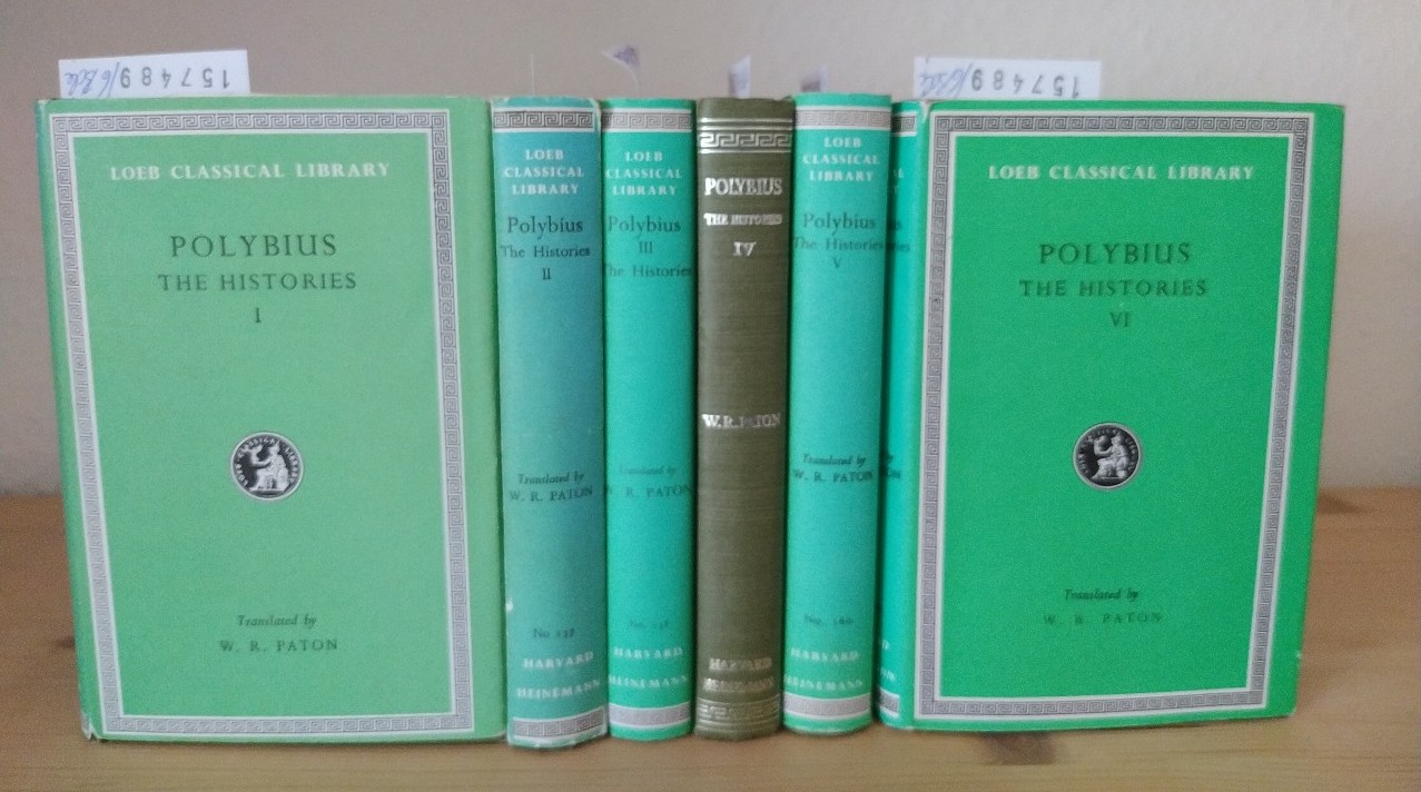 Polybius: The Histories. In six [6] volumes. With an English ...