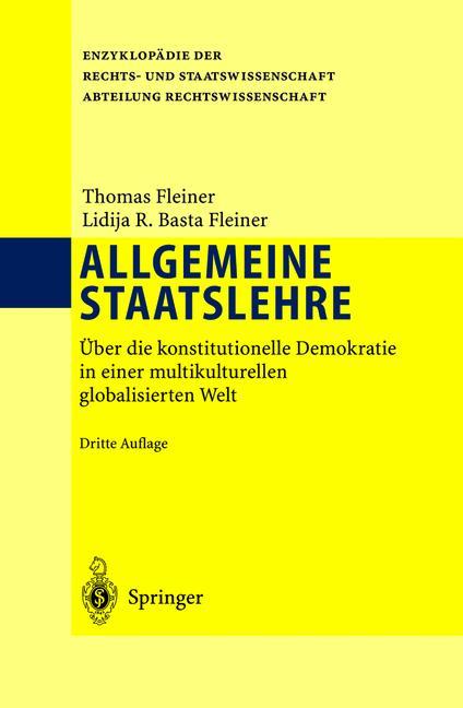 Allgemeine Staatslehre - Thomas Fleiner|Lidija Basta Fleiner