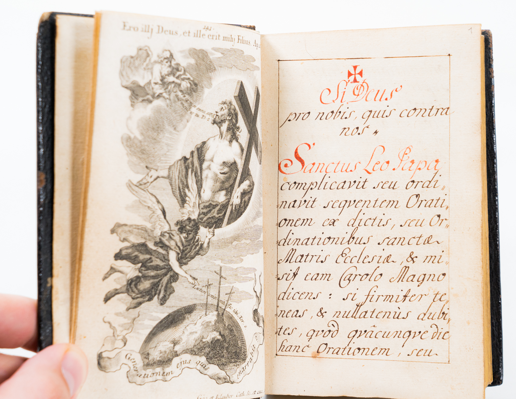 ozon semester Rotere Si Deus pro nobis, quis contra nos. - [Gebetbuch-Manuskript - um 1780]. -:  (1780) | Antiquariat Tautenhahn