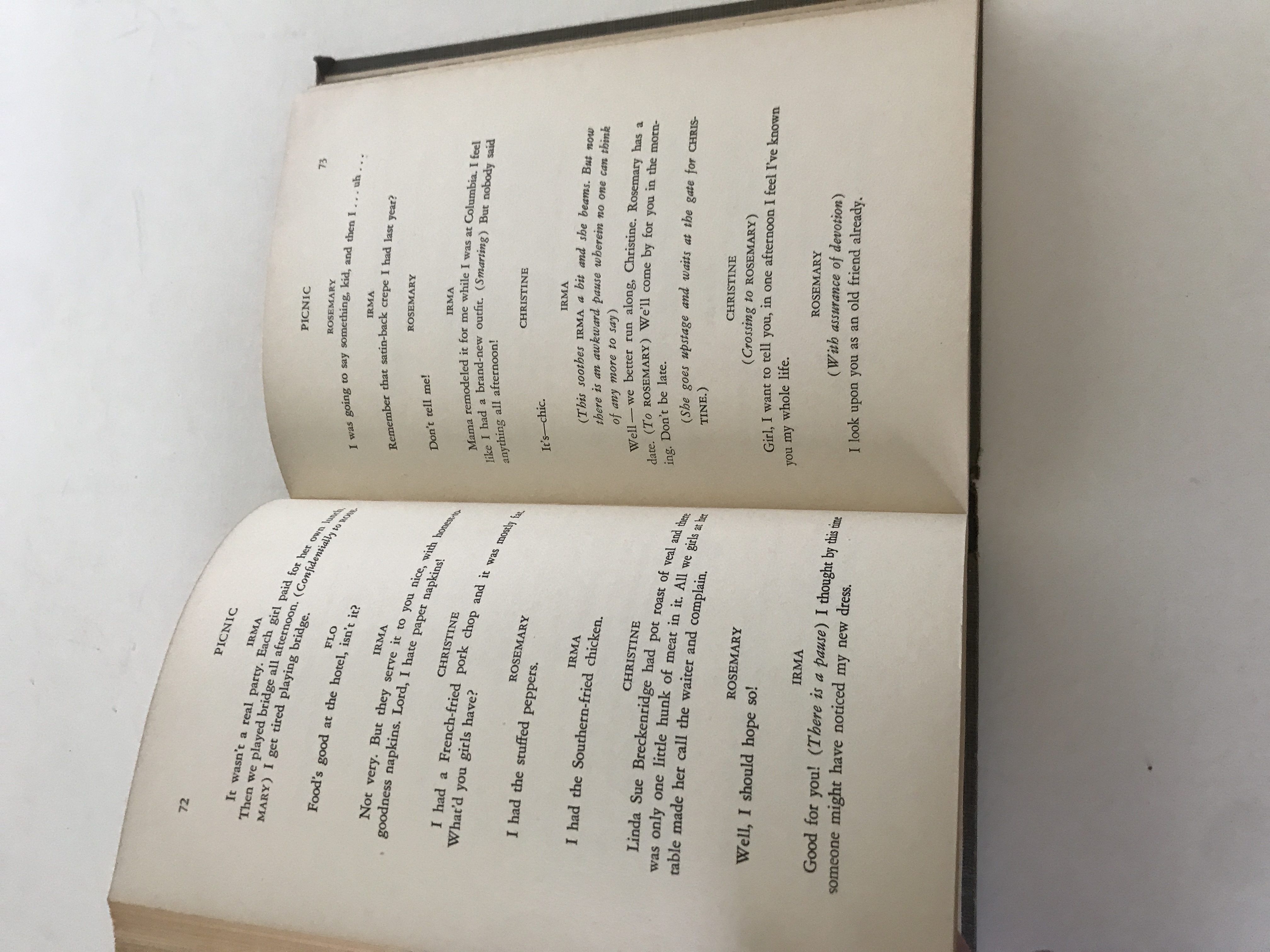 Picnic by William Inge Good Hardcover (1953) 1st Edition Sheapast