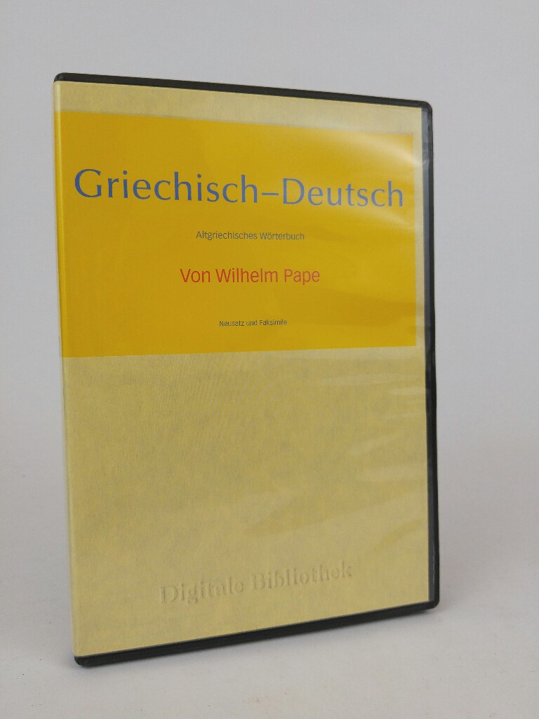 Digitale Bibliothek 117: Pape: Griechisch-Deutsch - CD-Rom - Pape, Wilhelm